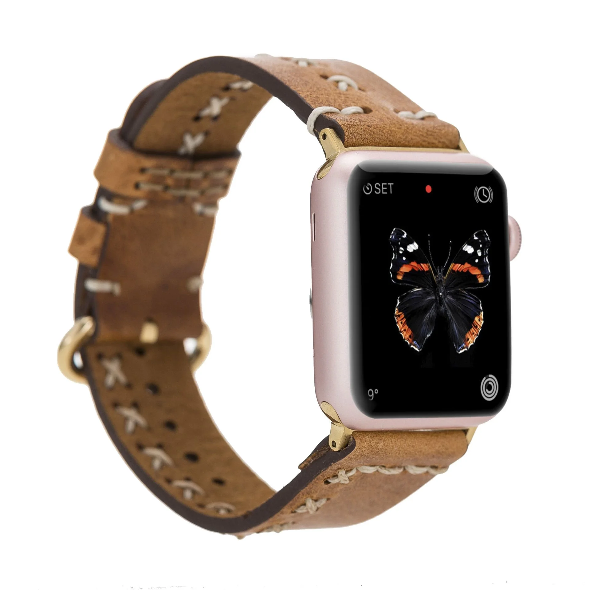 Apple Watch Uyumlu Deri Kordon 42-44-45mm Aqua V18 Taba Fiyatı, Yorumları ve Özellikleri