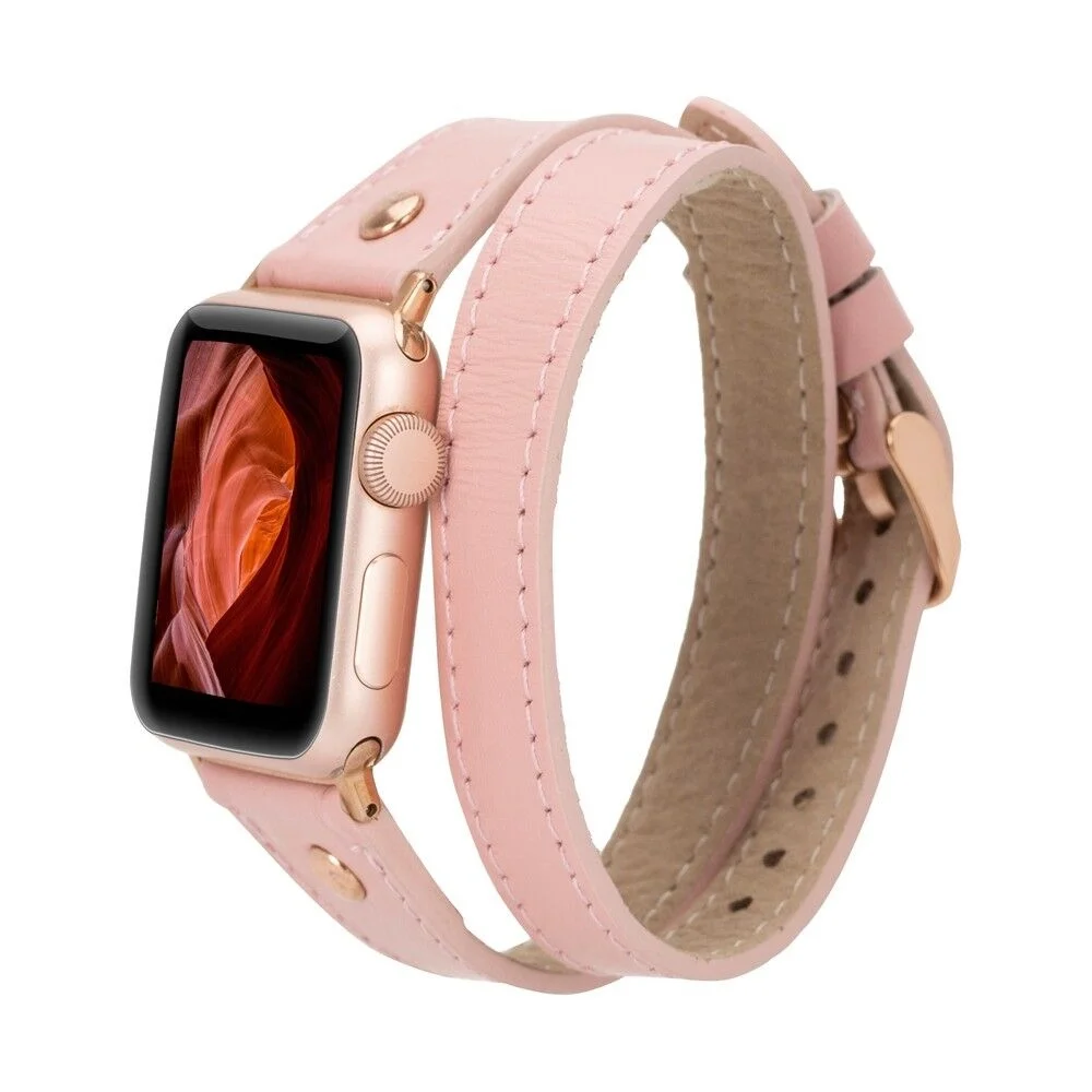 Apple Watch Uyumlu Deri Kordon 42-44-45mm Slim DTRG NU2