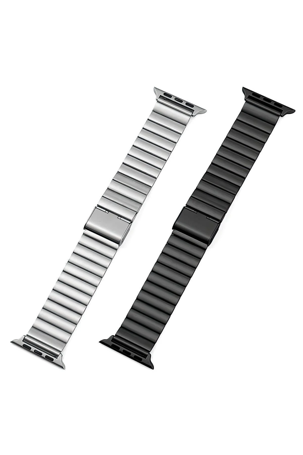 Apple Watch Uyumlu Gri Çelik Kordon, 44-45-49mm Ekran Boyutları İçin Uygun Metal Bileklik