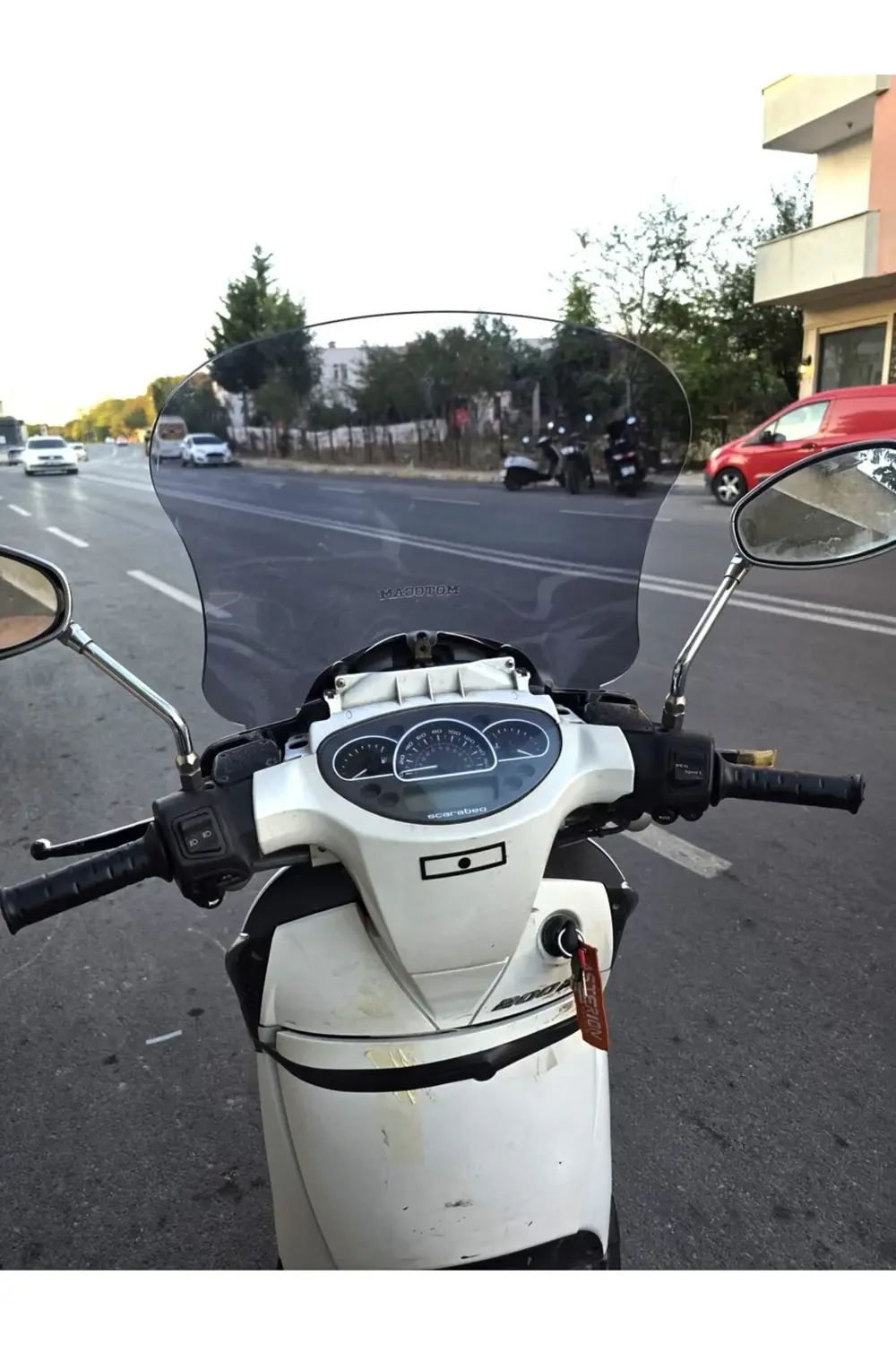 Aprilia Scarabeo 200 İe Ön Cam 35cm 2008-2015 Model Füme Renkli 4