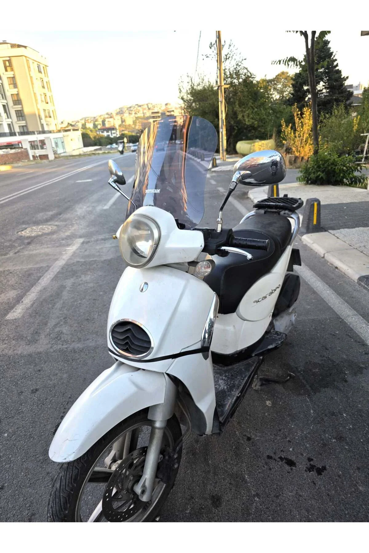 Aprilia Scarabeo 200 İe Ön Cam 35cm 2008-2015 Model Füme Renkli 4