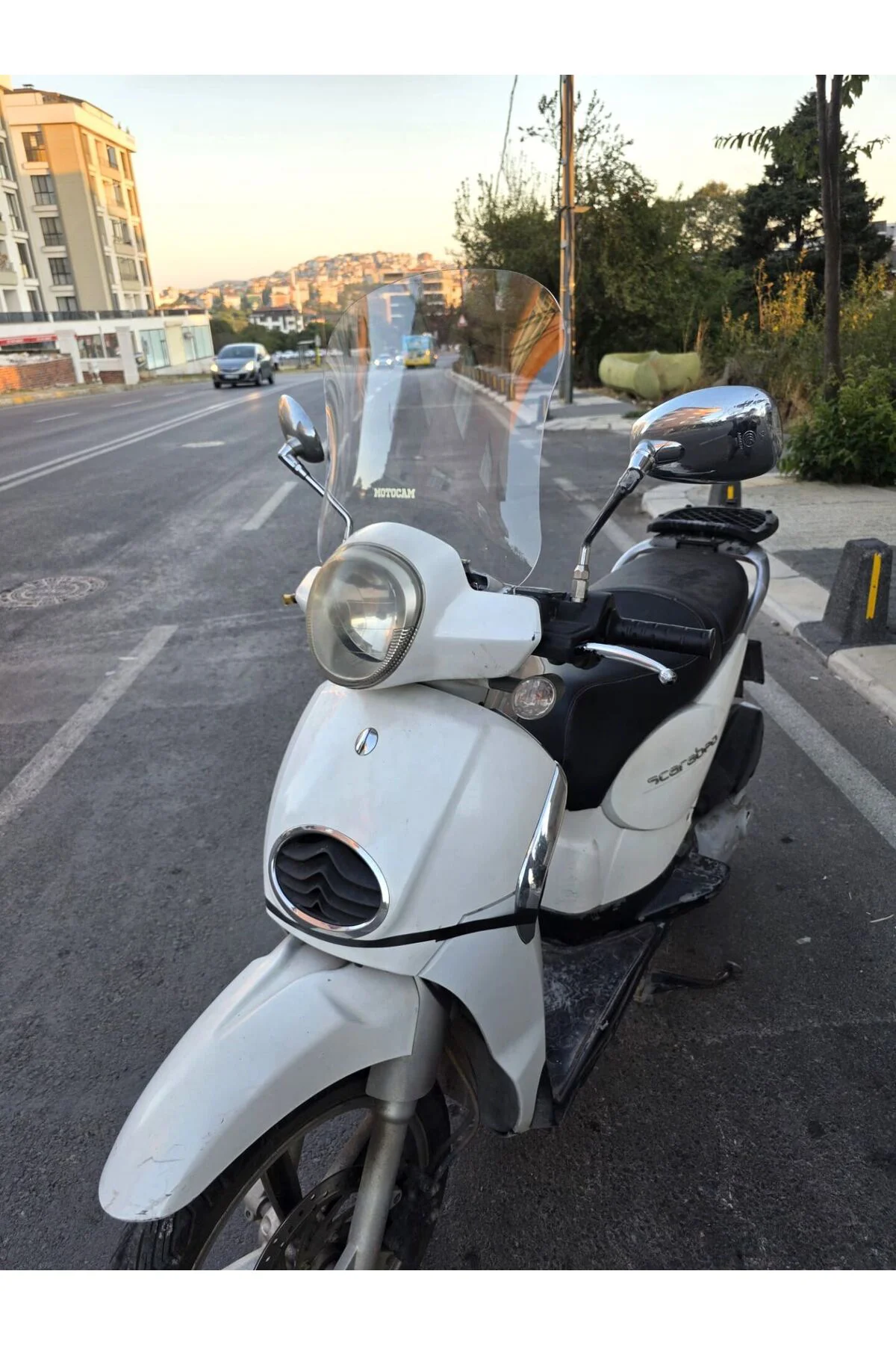 Aprilia Scarabeo 200 İe Ön Cam 35cm 2008-2015 Model Şeffaf Renkli