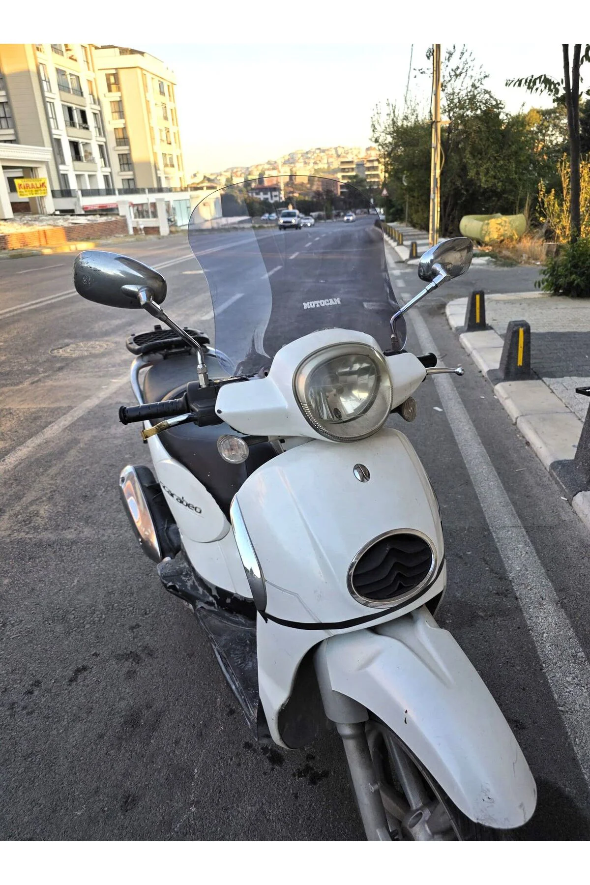 Aprilia Scarabeo 200 İe Ön Cam 35cm 2008-2015 Model Füme Renkli 4