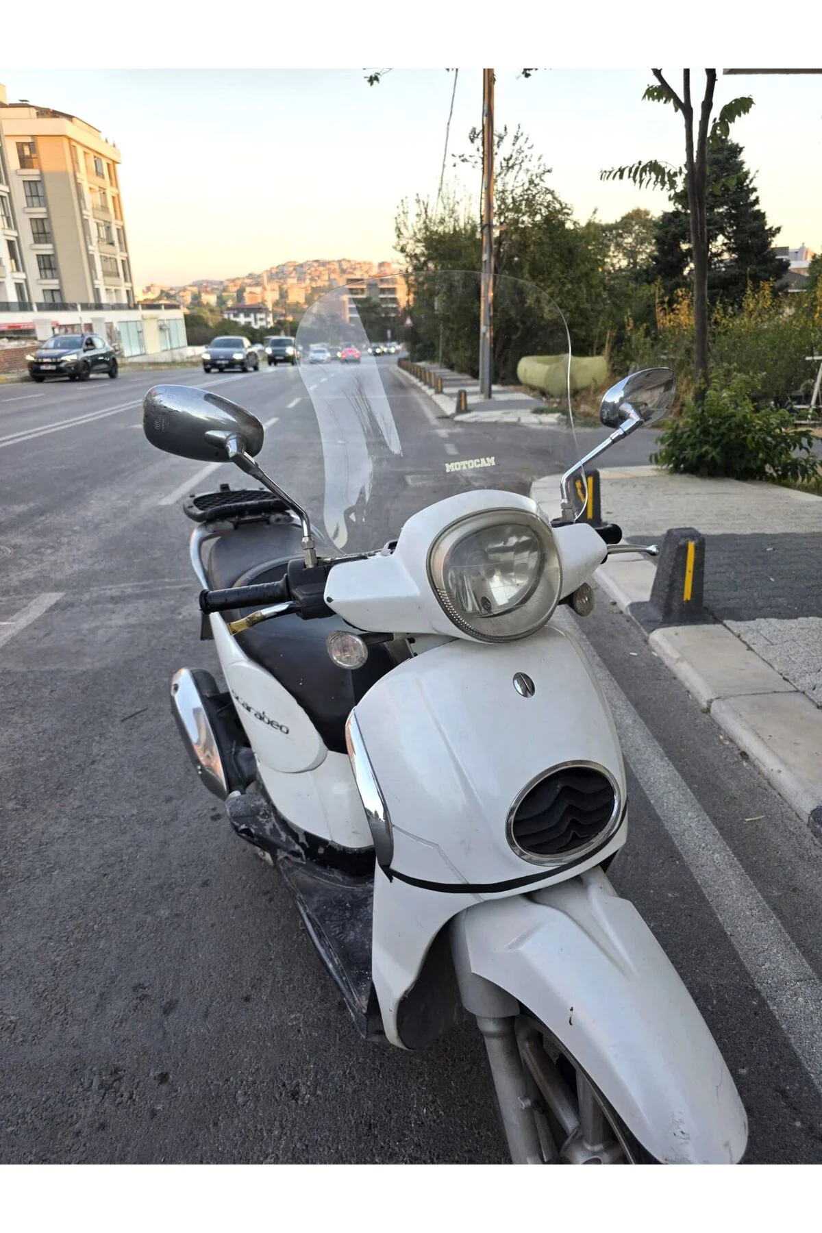 Aprilia Scarabeo 200 İe Ön Cam 35cm 2008-2015 Model Şeffaf Renkli