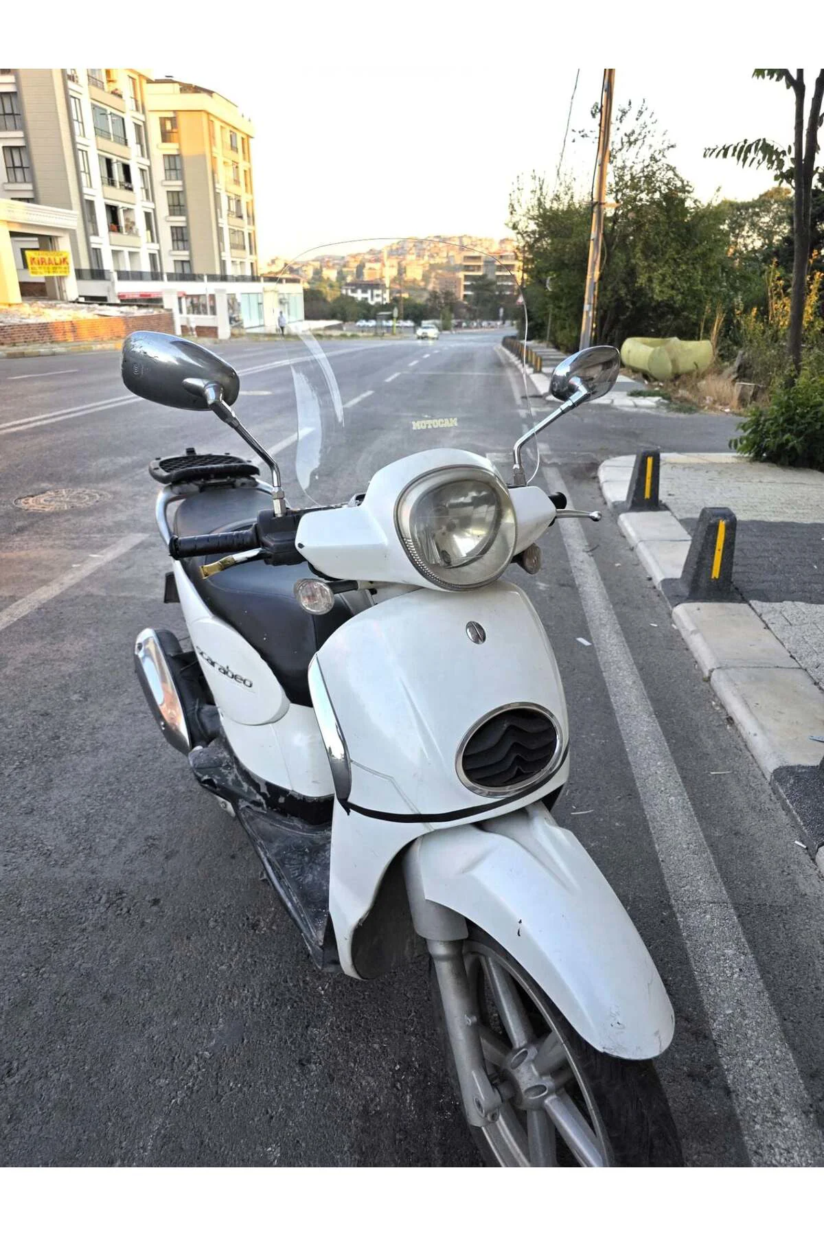 Aprilia Scarabeo 200 İe Ön Cam 35cm 2008-2015 Model Şeffaf Renkli