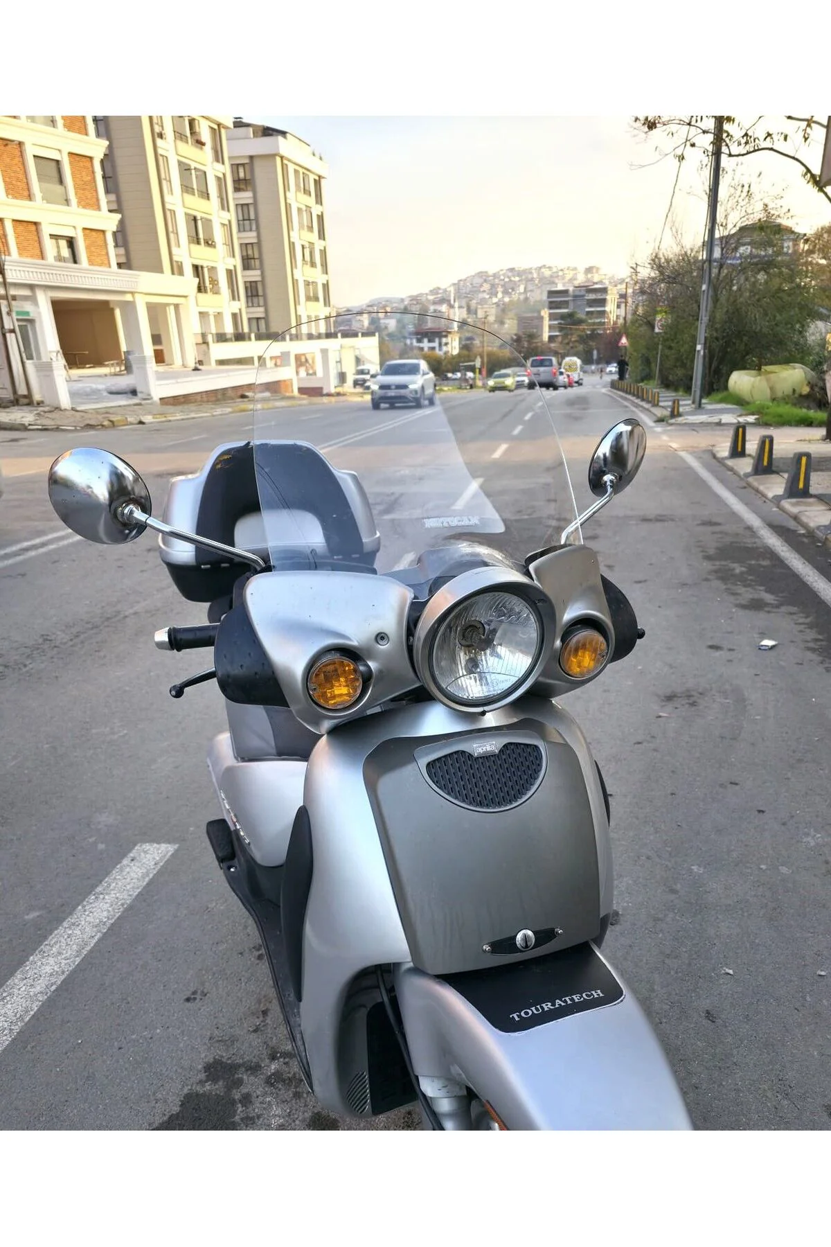 Aprilia Scarabeo 200 Ön Cam 45cm 2002-2007 Model Şeffaf Renkli 4m