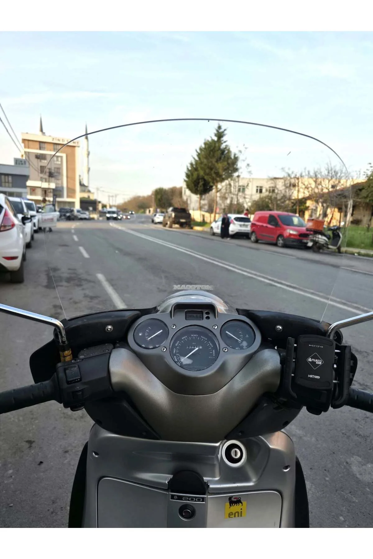 Aprilia Scarabeo 200 Ön Cam 45cm 2002-2007 Model Şeffaf Renkli 4m