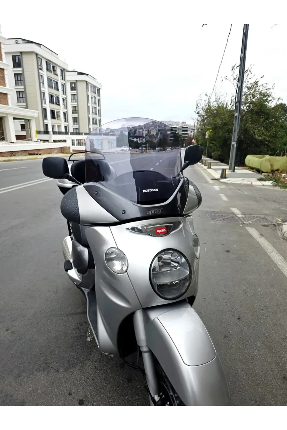 Aprilia Scarabeo 500 Ön Cam 49cm 2003-2008 Model Füme Renkli 4mm