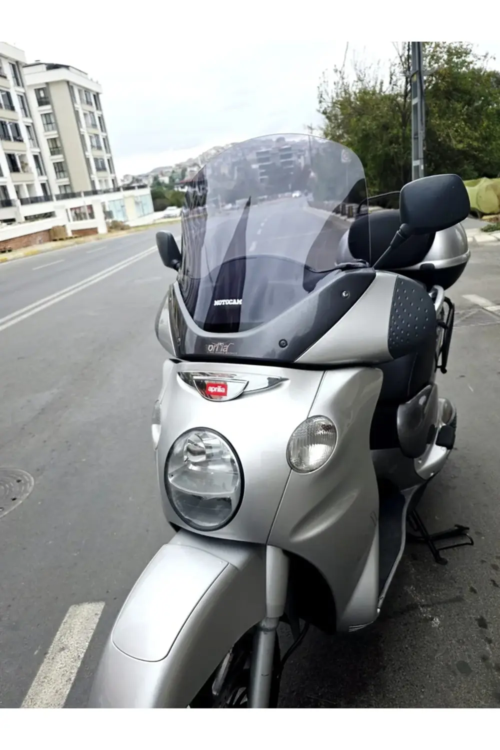 Aprilia Scarabeo 500 Ön Cam 49cm 2003-2008 Model Füme Renkli 4mm