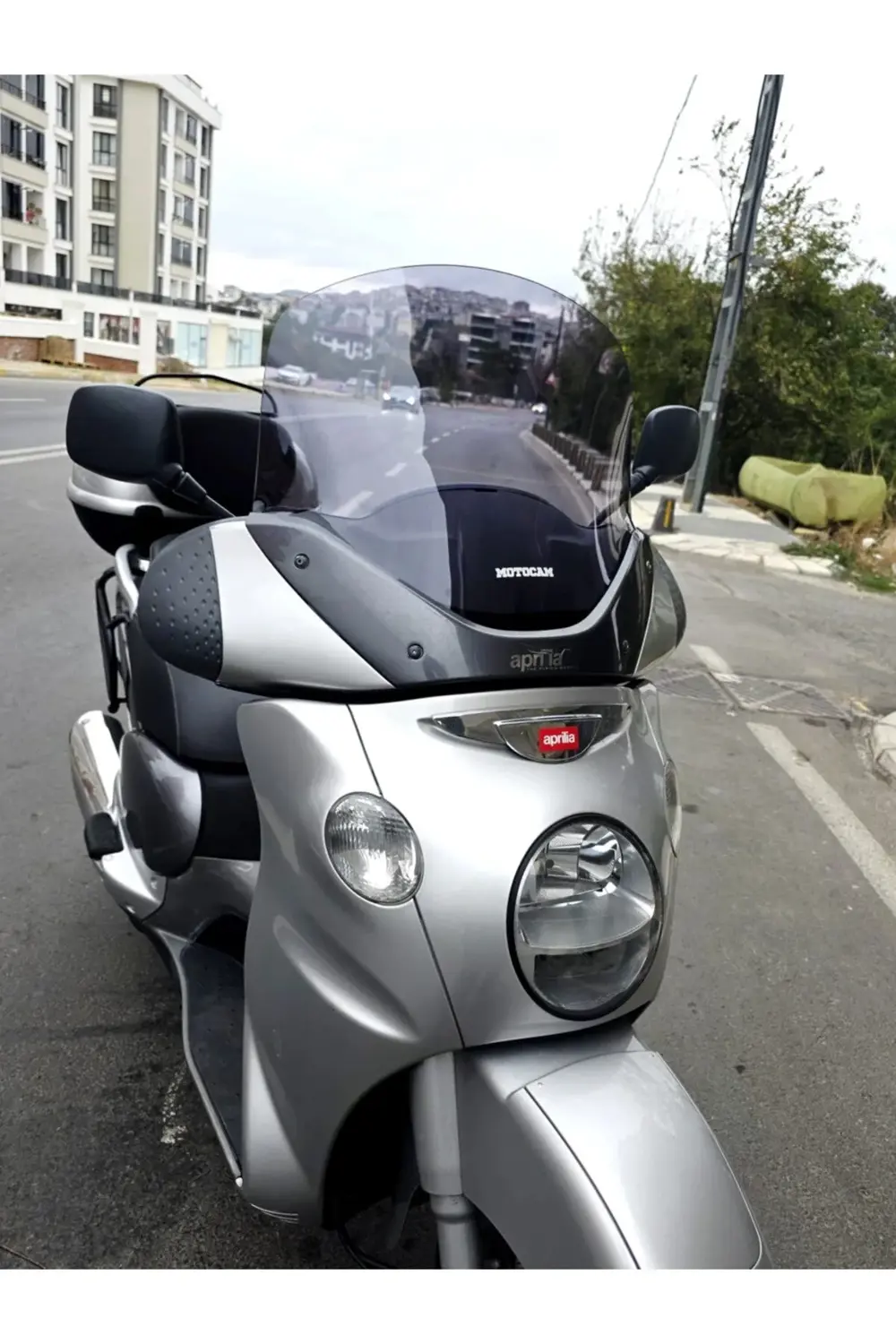 Aprilia Scarabeo 500 Ön Cam 49cm 2003-2008 Model Füme Renkli 4mm
