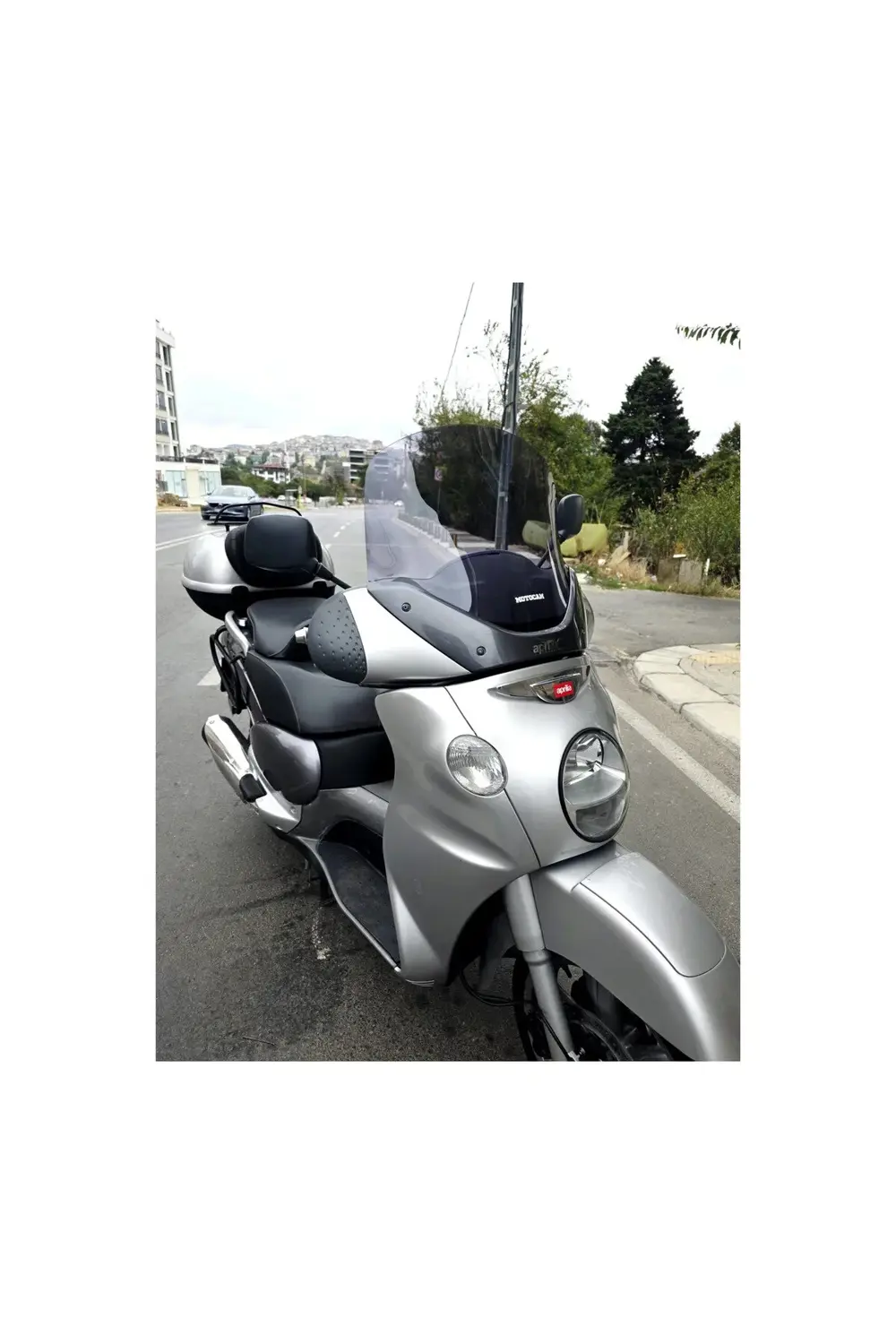 Aprilia Scarabeo 500 Ön Cam 49cm 2003-2008 Model Füme Renkli 4mm