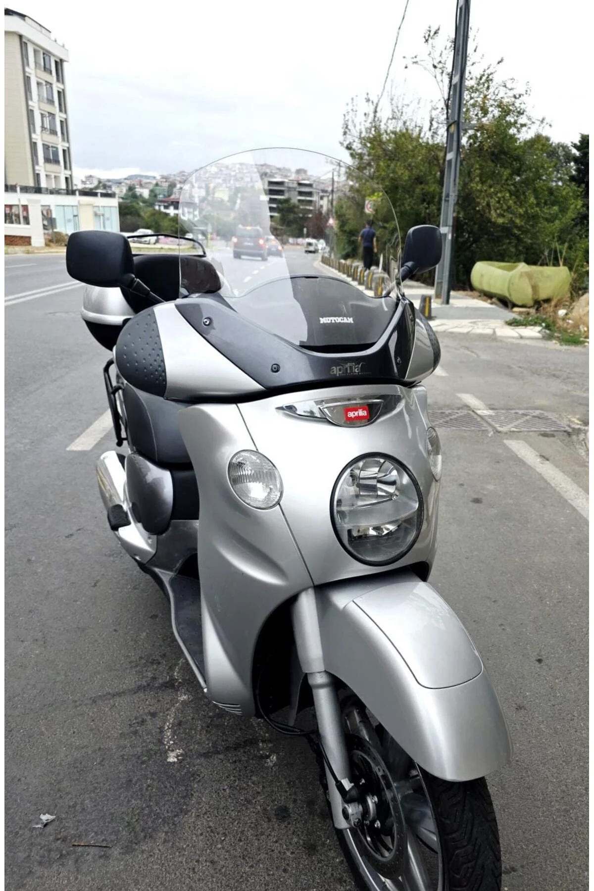 Aprilia Scarabeo 500 Ön Cam 49cm 2003-2008 Model Şeffaf Renkli 4mm