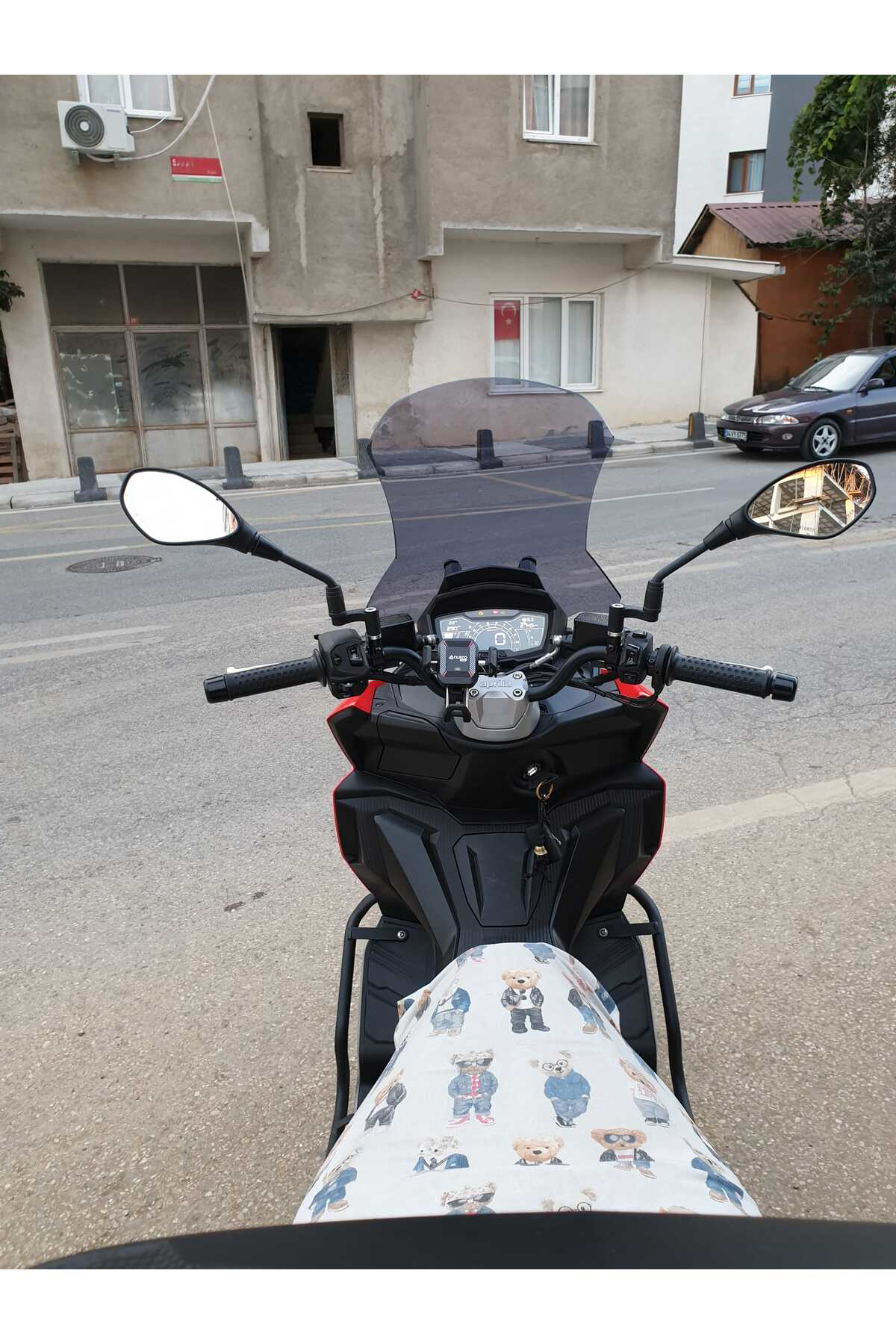 Motocam Aprilia Sr Gt 200 Ön Cam 2021 2024 Uyumlu Model 58Cm Açıkfüme Ren