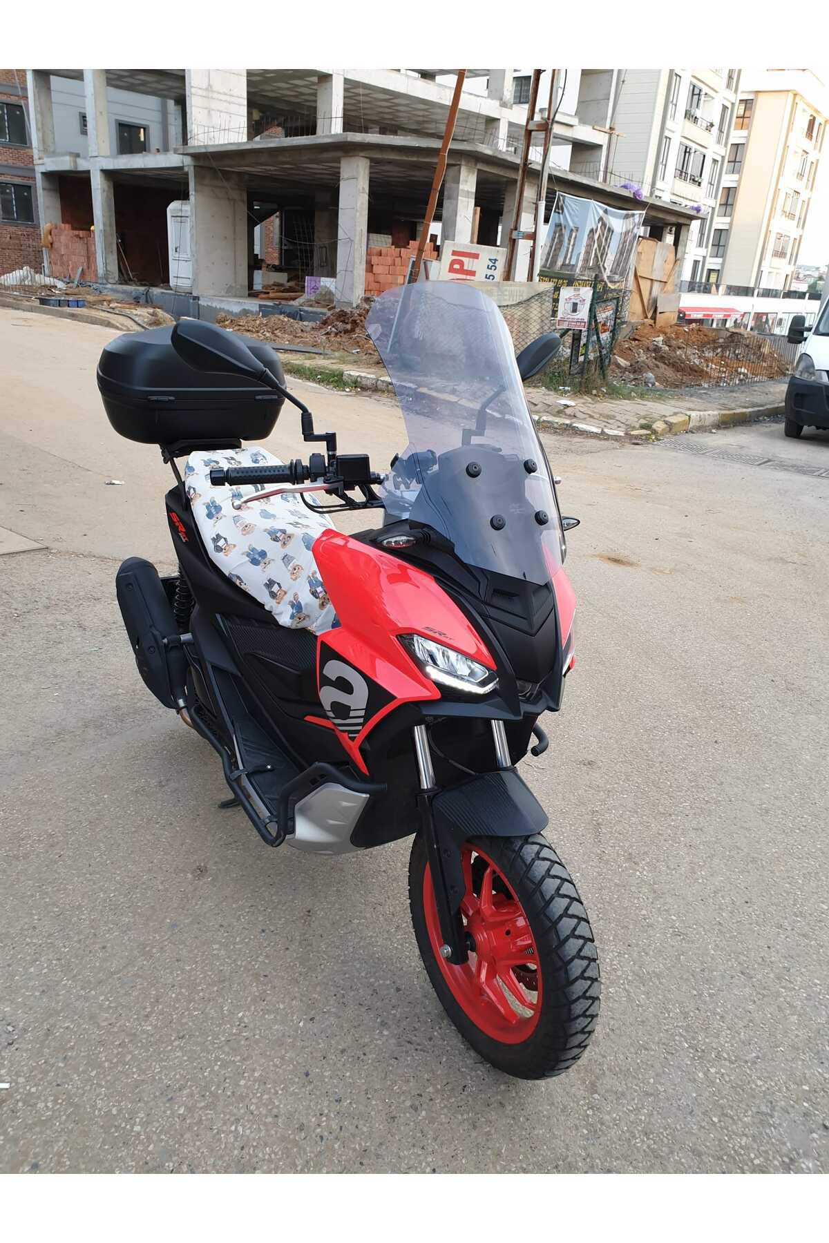 Motocam Aprilia Sr Gt 200 Ön Cam 2021 2024 Uyumlu Model 58Cm Açıkfüme Ren