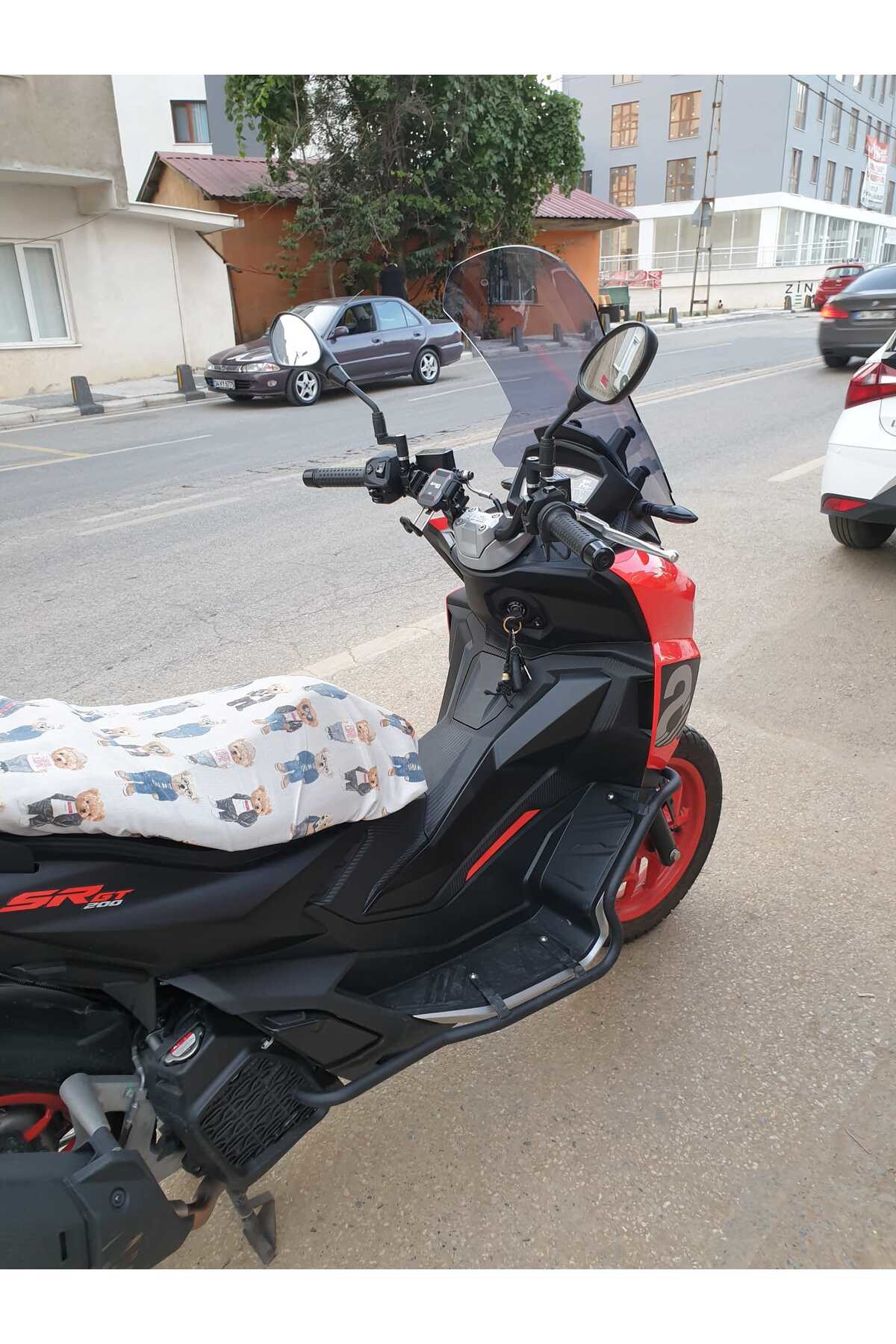 Motocam Aprilia Sr Gt 200 Ön Cam 2021 2024 Uyumlu Model 58Cm Açıkfüme Ren