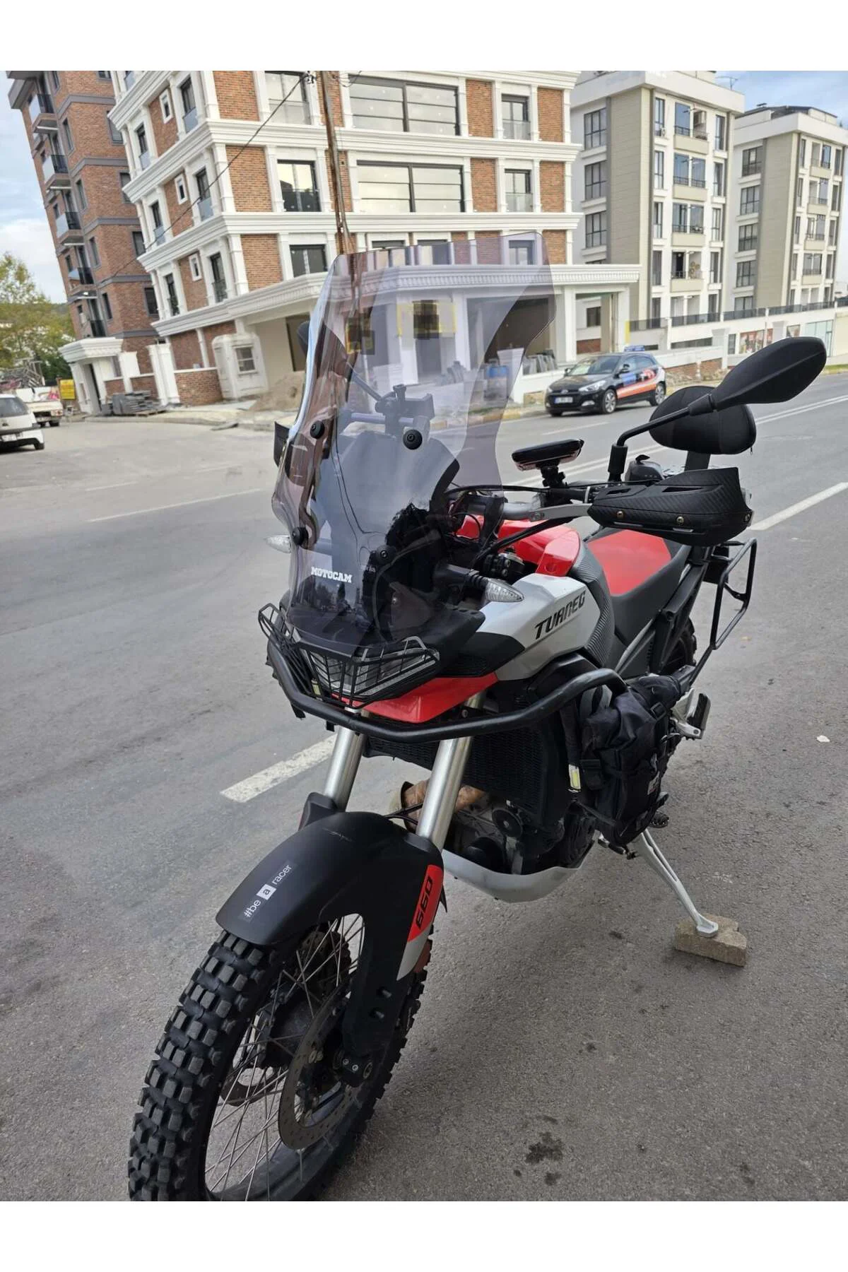 Aprilia Tuareg 660 Ön Cam 2022-2026 Model 58cm Füme Renkli 4mm