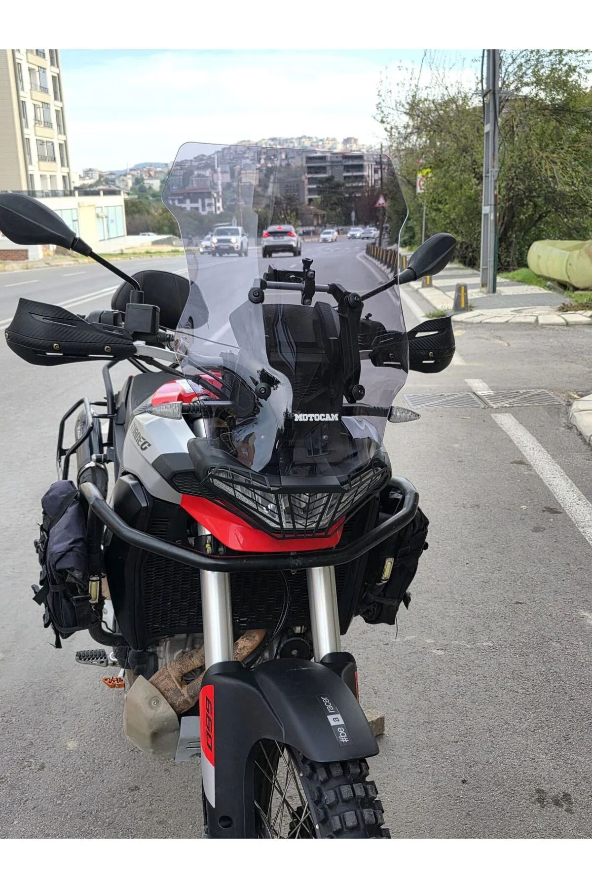 Aprilia Tuareg 660 Ön Cam 2022-2026 Model 58cm Füme Renkli 4mm