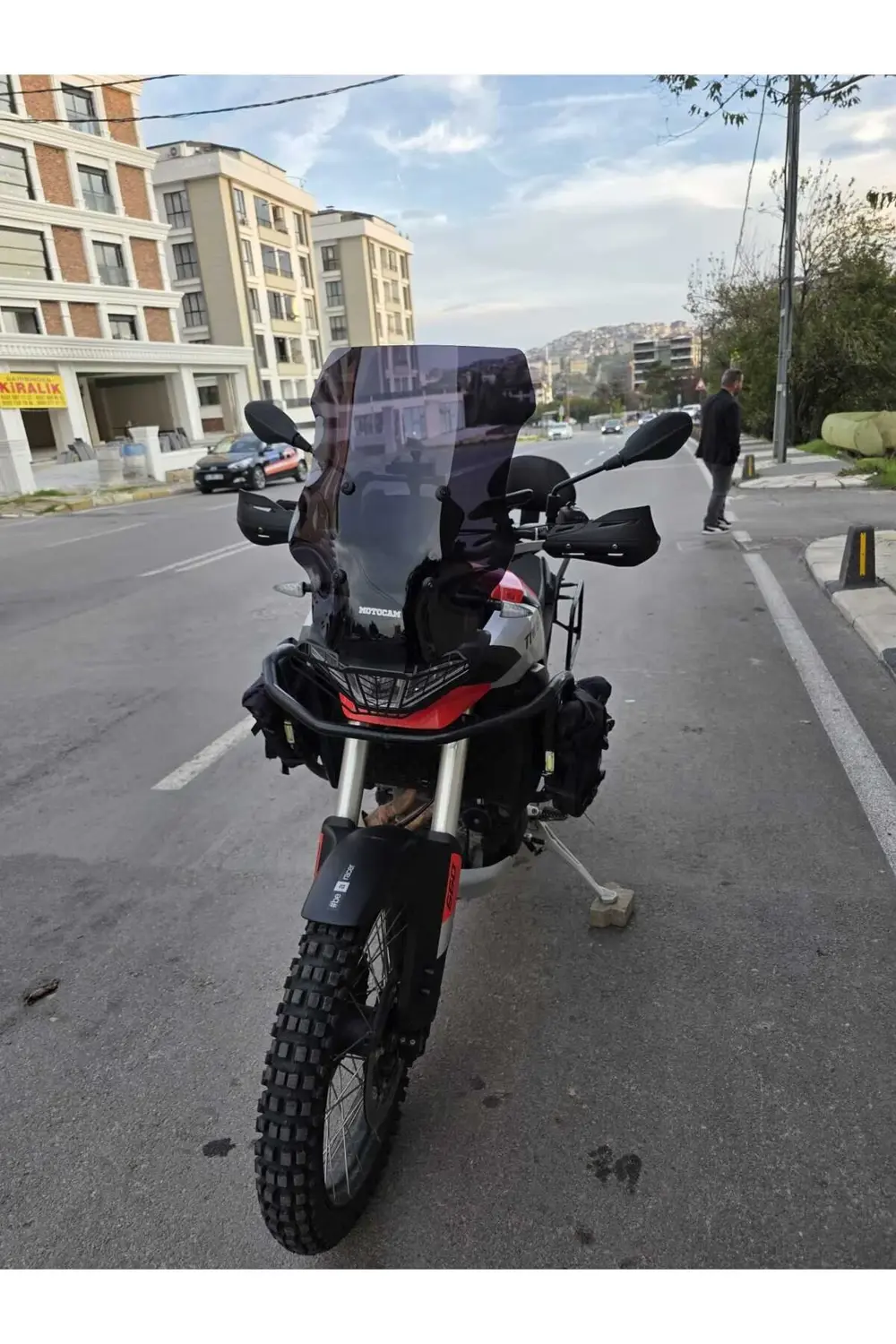 Aprilia Tuareg 660 Siperlik Ön Cam 2022-2025 Model 58cm Siyah Ren