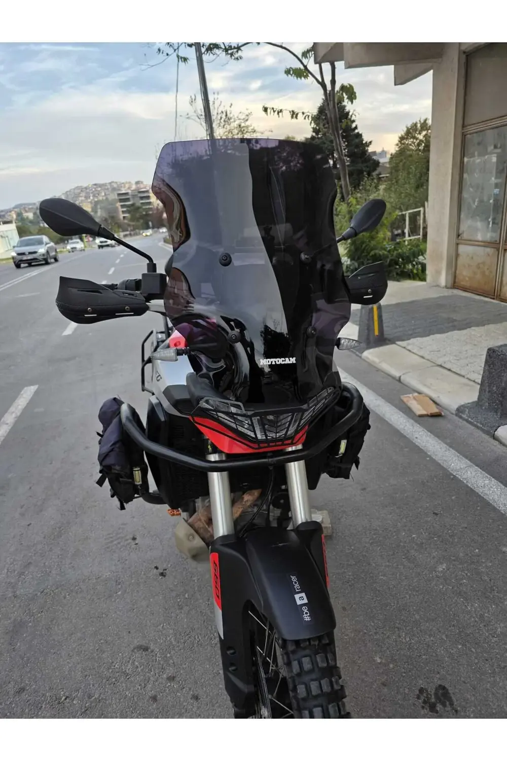 Aprilia Tuareg 660 Siperlik Ön Cam 2022-2025 Model 58cm Siyah Ren