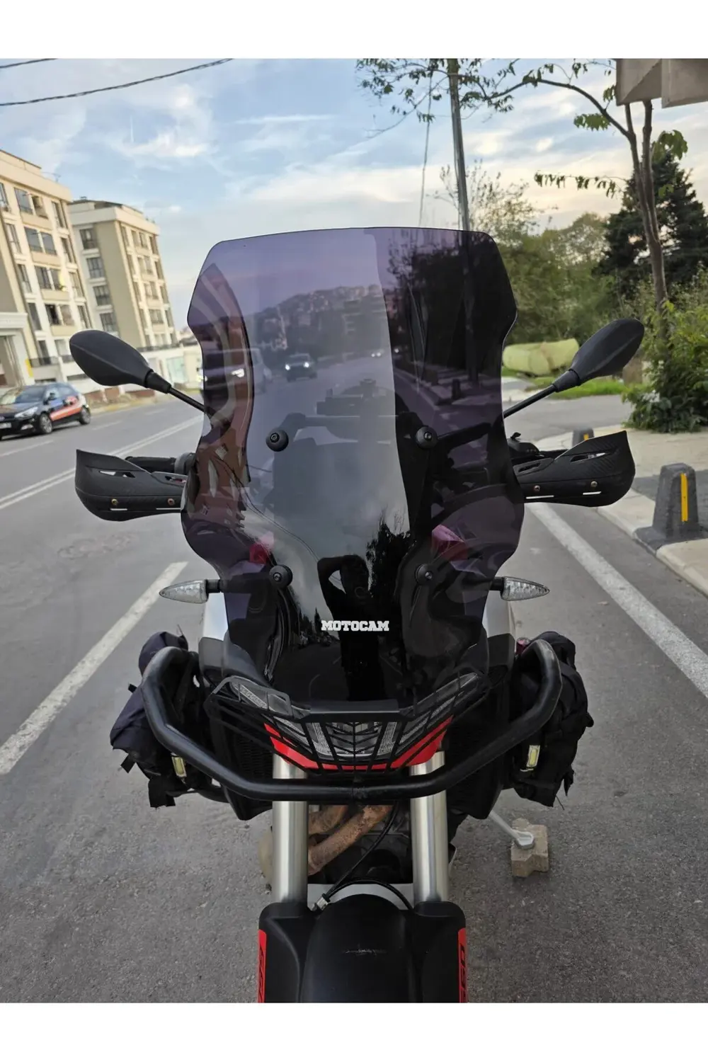 Aprilia Tuareg 660 Siperlik Ön Cam 2022-2025 Model 58cm Siyah Ren