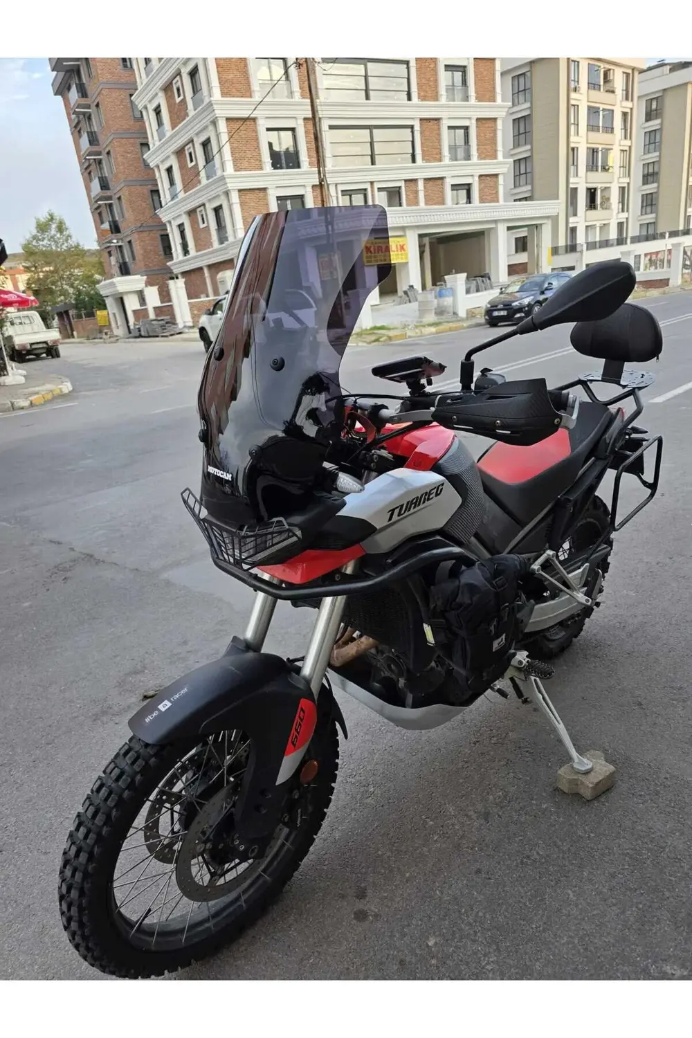 Aprilia Tuareg 660 Siperlik Ön Cam 2022-2025 Model 58cm Siyah Ren