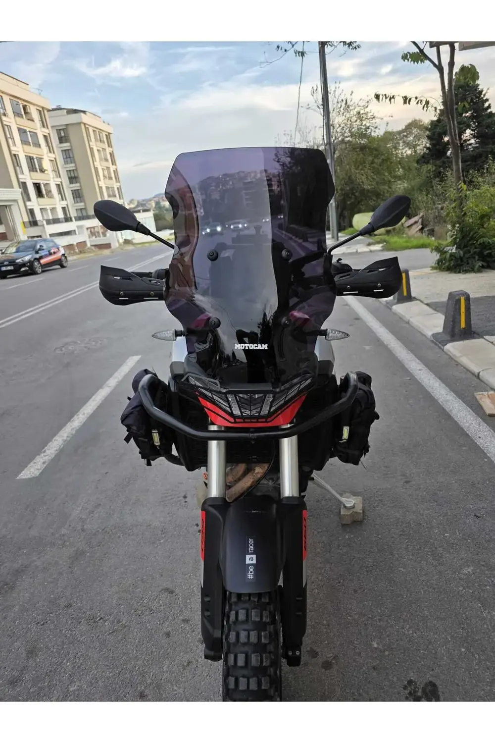 Aprilia Tuareg 660 Siperlik Ön Cam 2022-2025 Model 58cm Siyah Ren