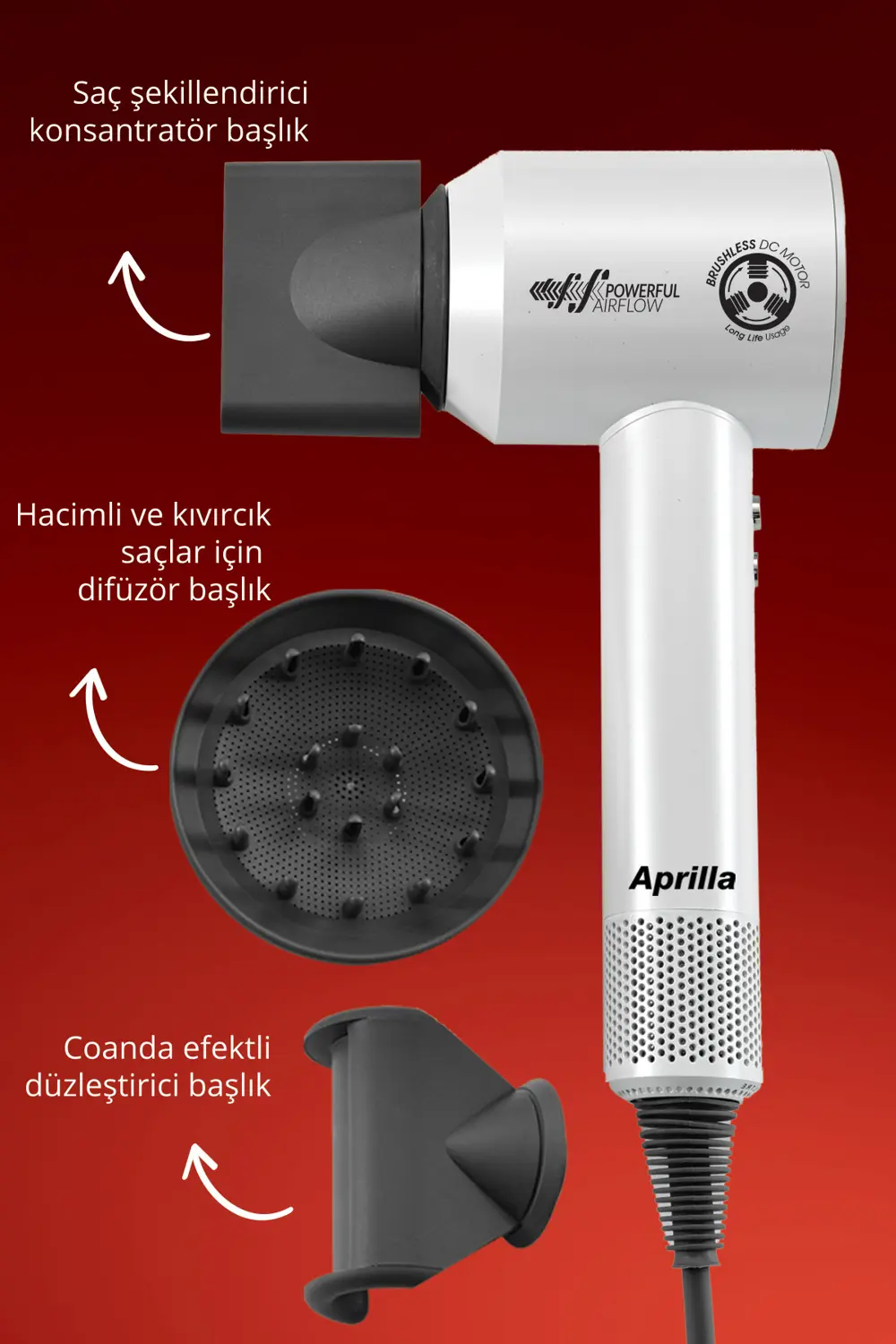 APRİLLA SAÇ KURUTMA MAKİNESİ AHD-2160