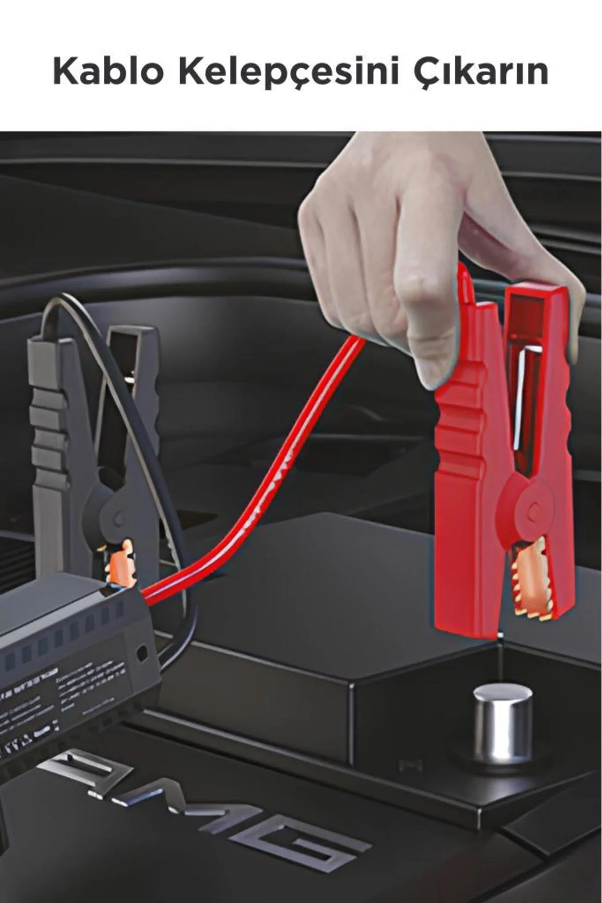 APS-01 Taşnabilir Dijital Ekranlı Araç Akü Takviyeli , Işıklı Oto