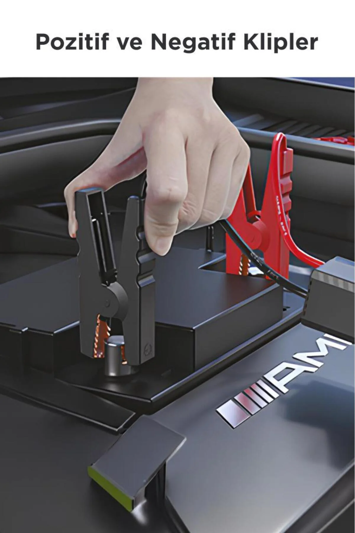 APS-01 Taşnabilir Dijital Ekranlı Araç Akü Takviyeli , Işıklı Oto