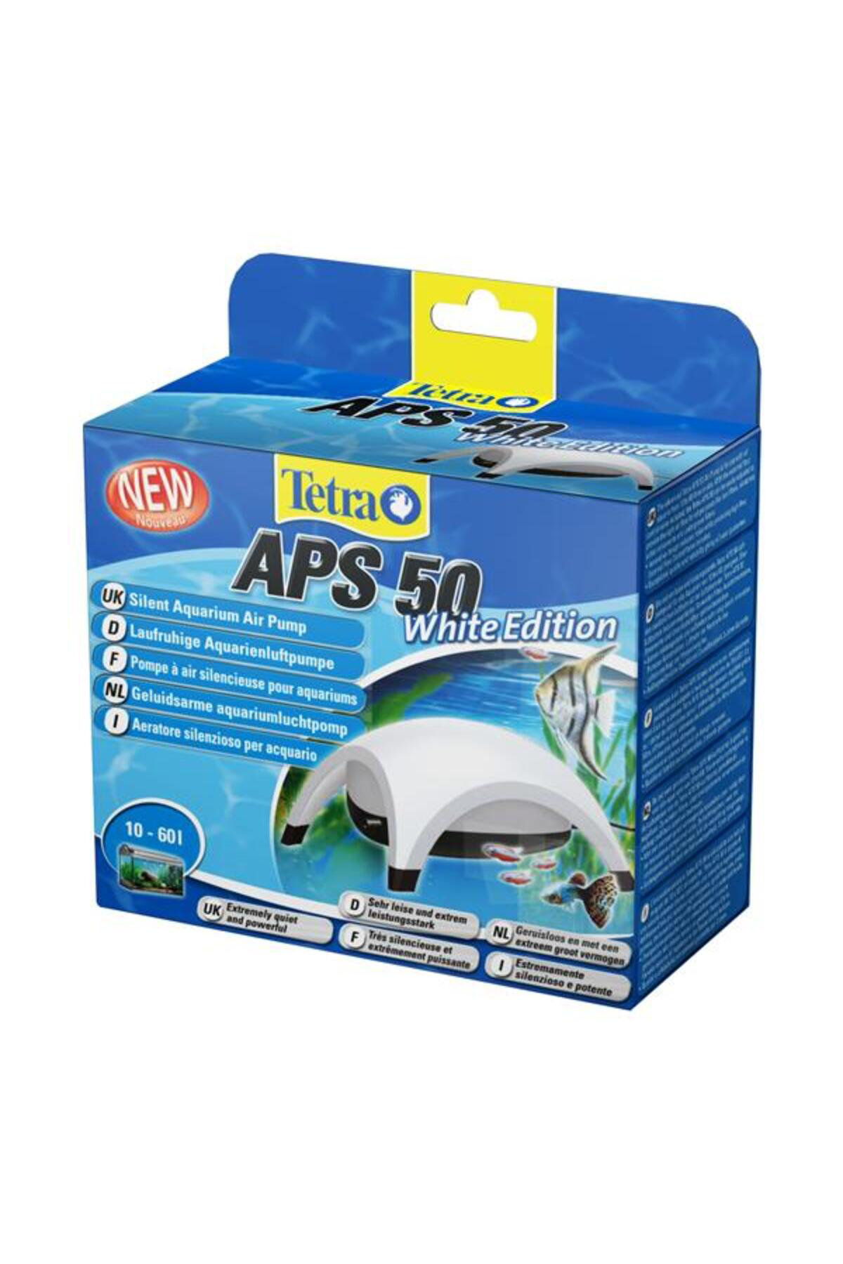 Tetra Aps 50 Beyaz Hava Motoru Tek Çıkışlı 10-60 Lt Akvaryumlara Uygund