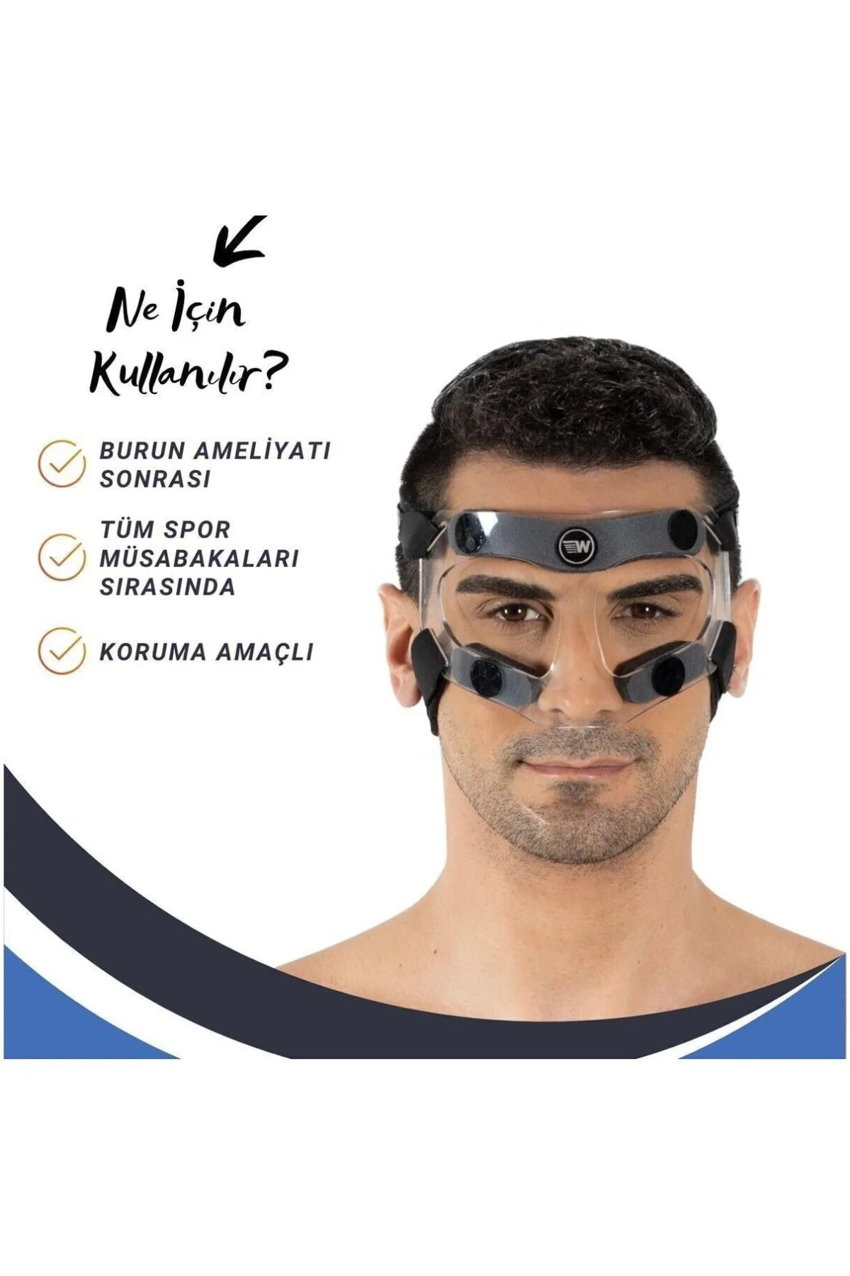 Aps Burun Koruyucu Maske Tüm Sporlar için Koruyucu Amaçlı Burun A