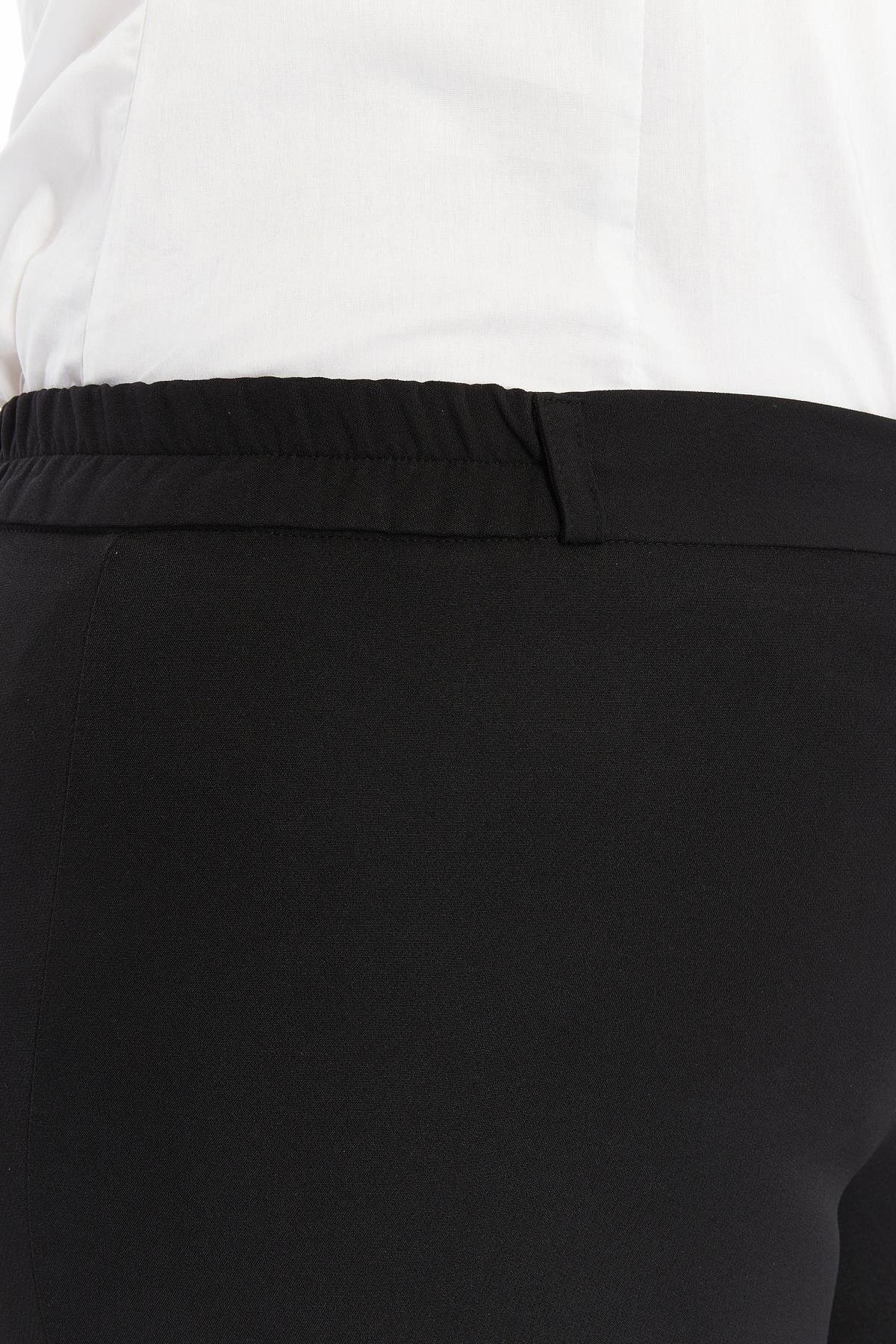 Apsen  Kadın 369/103 Siyah Yüksek Bel Geniş Paça Beli Lastikli Dok