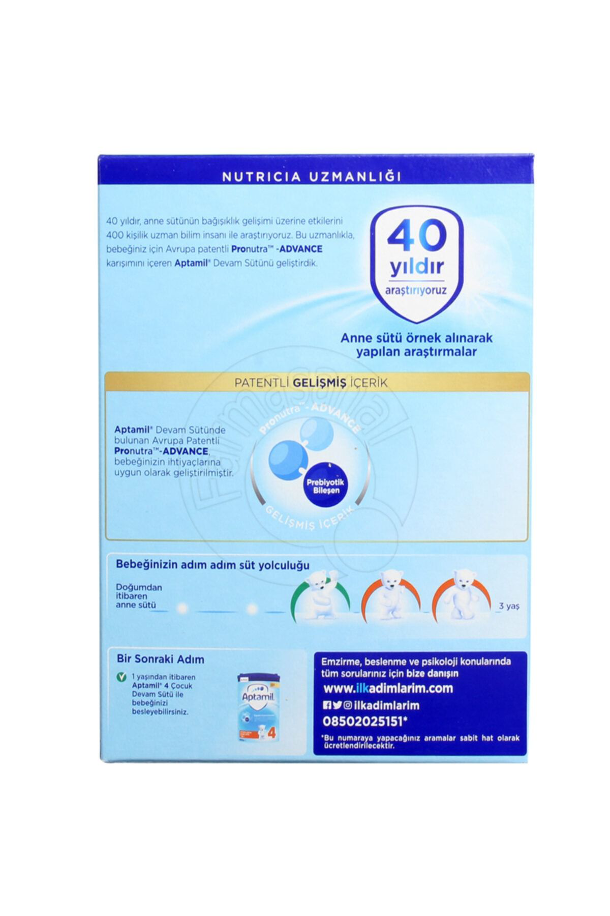 Aptamil  Milupa 3 Devam Sütü 9-12 Ay 900 Gr