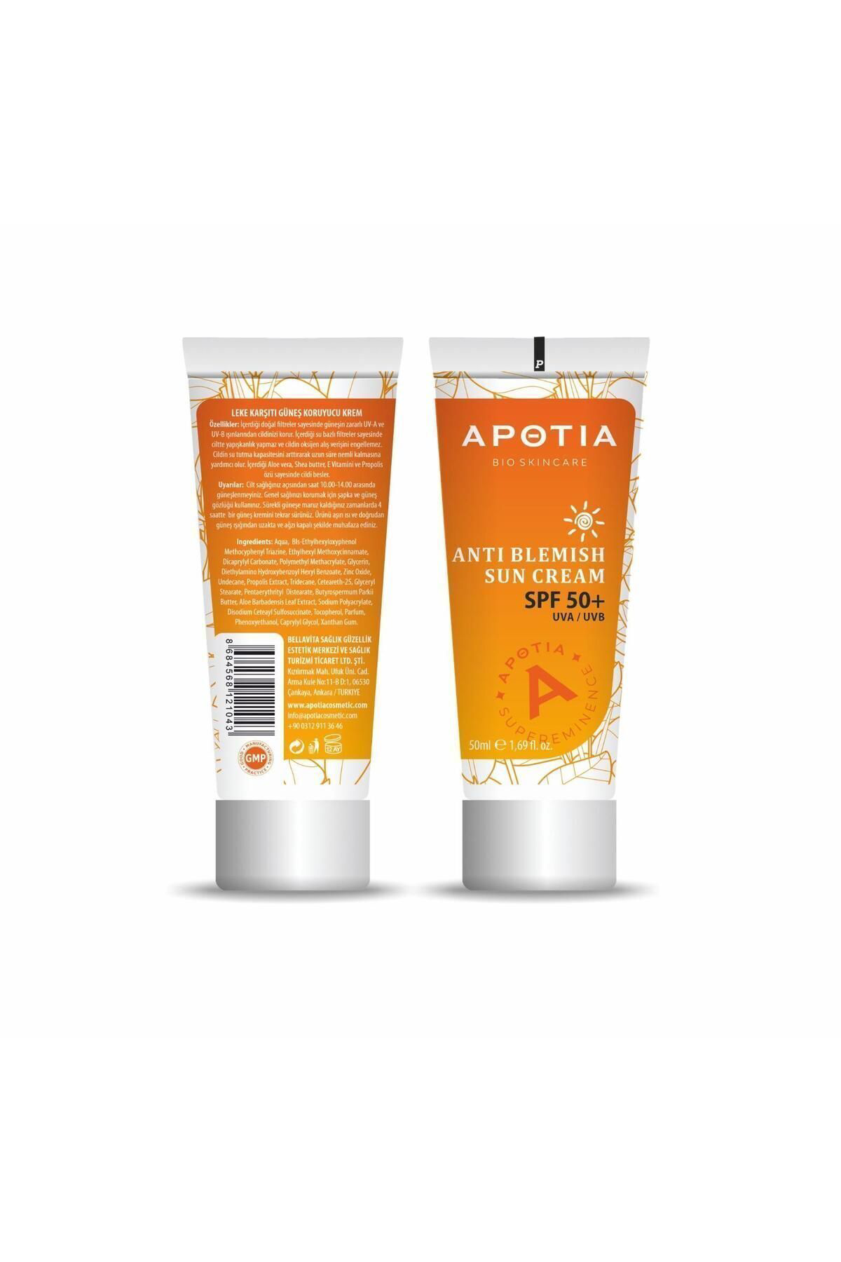 Aptoıa Apotia Leke Karşıtı Güneş Kremi 50