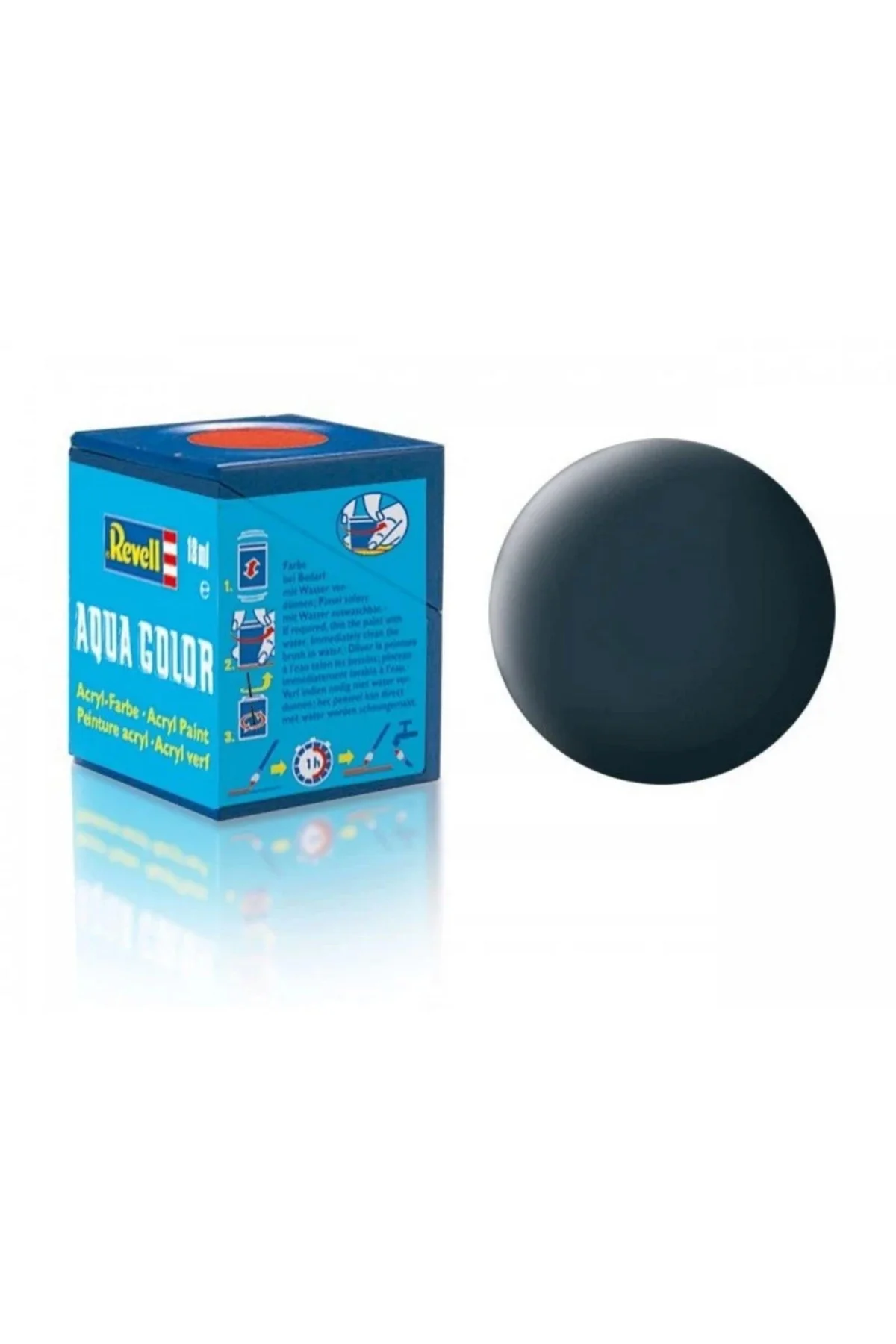 Aqua Color Granite Grey - Mat Boya - 18 ml