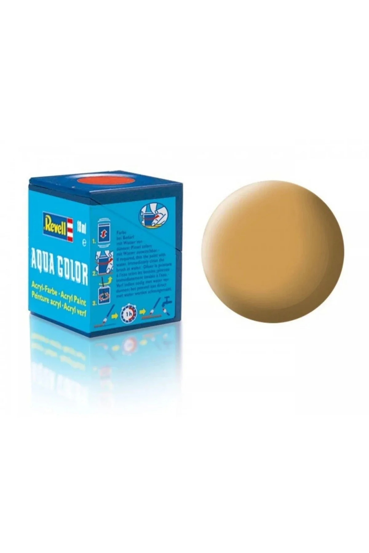 Aqua Color Ochre Brown - Mat Boya- 18 ml