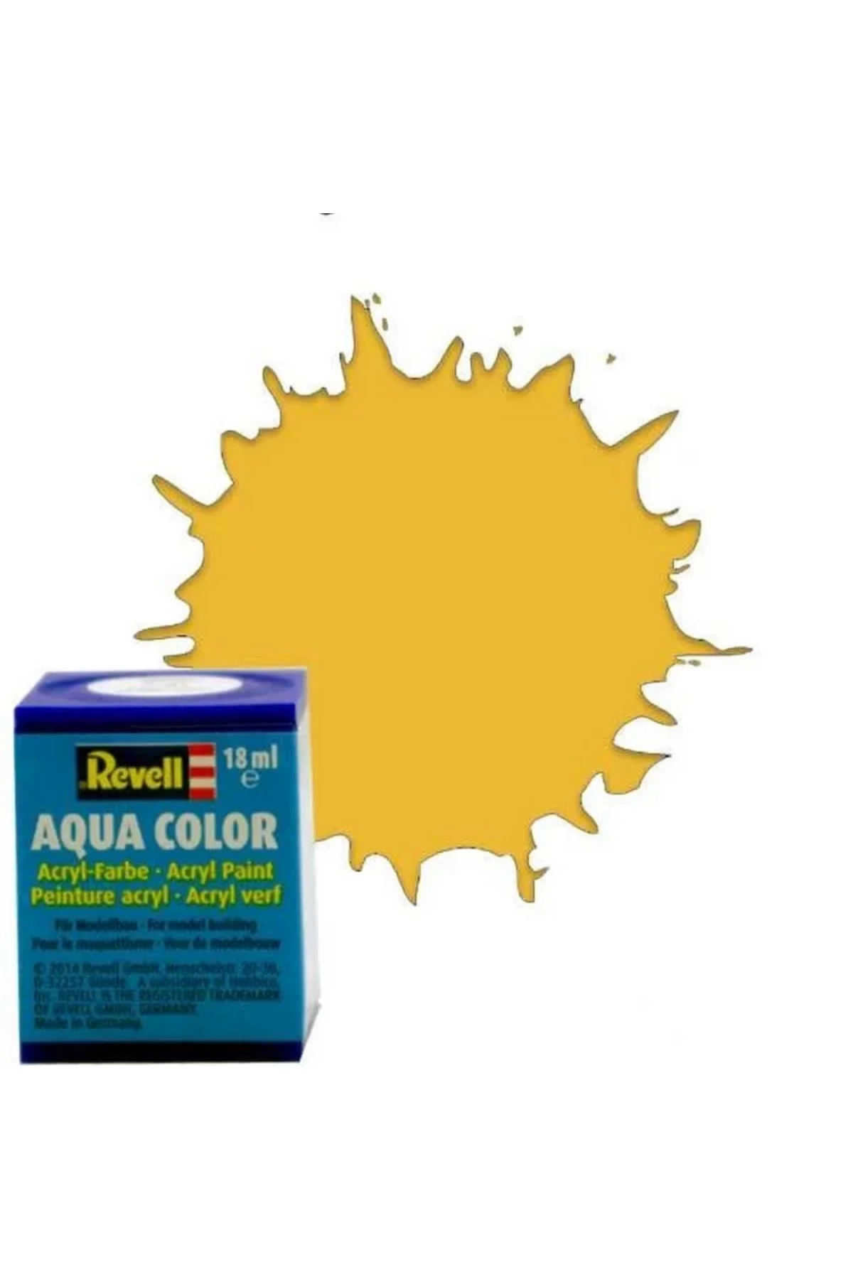 Aqua Color Sandy Yellow - Mat Boya- 18 ml