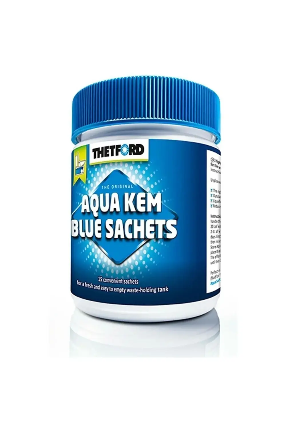 Aqua Kem 15'li Mavi Poşet Karavan Tuvalet Kimyasalı