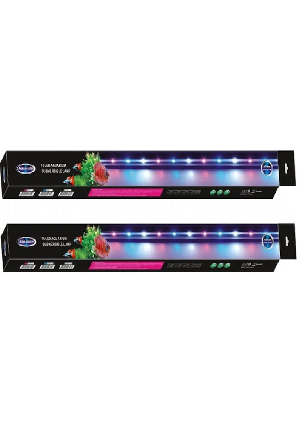 Aqua Master Su İçi Led Lamba 80 cm Beyaz+Pembe