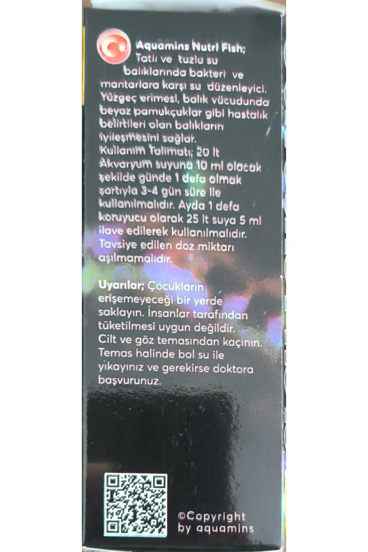 Aqua Nutri Fish Mantarlara ve Deri Hastalıklarına Karşı Su Düzenl