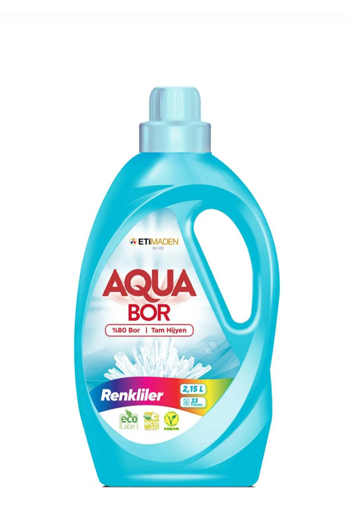 AQUABOR RENKLİLER İÇİN SIVI DETERJAN 2.15 L 33 YIKAMA.