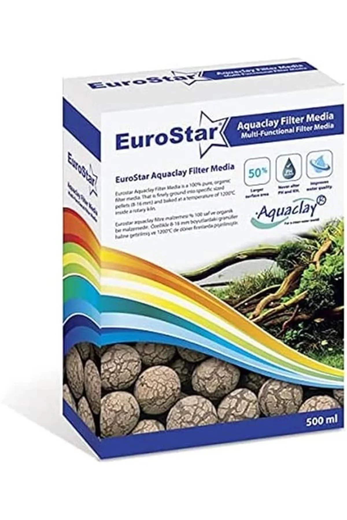 Aquaclay Biyolojik Filtre Malzemesi 500 ML