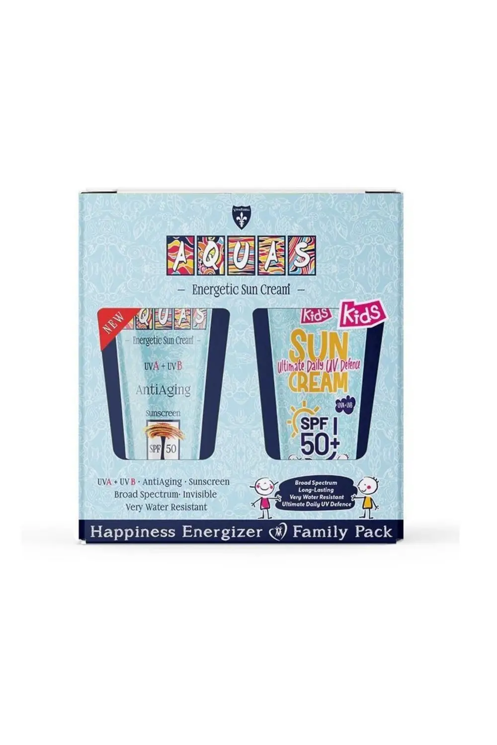 Aquas Aile Seti SPF 50 Sun Cream + SPF 50+ Kids Sun Cream Güneş K