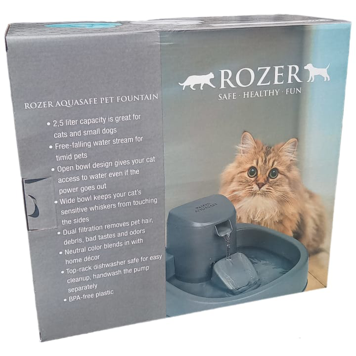 Aqusafe Otomatik Kedi Köpek Su Pınarı Ultra Sessiz 2,5 Lt Su Şela