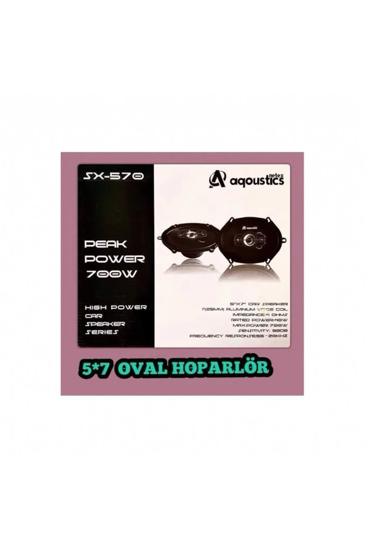 AQUSTİC AQOUSTİC SX-570 5X7 OVAL HOPARLÖR