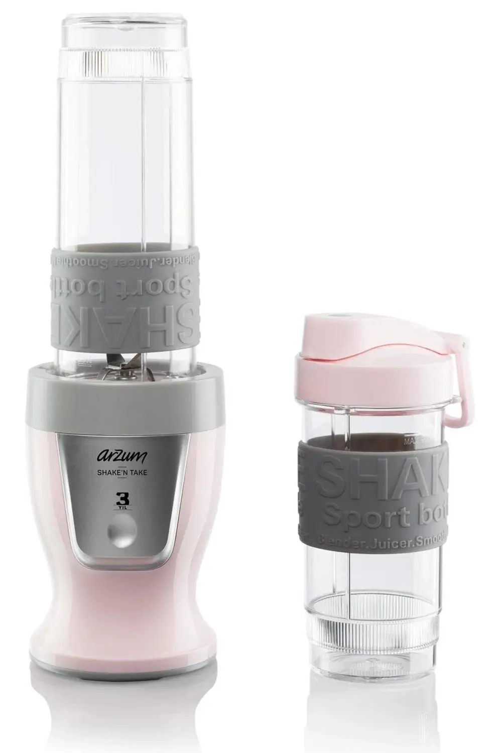 Arzum Ar1032 Shake'n Take Kişisel Smoothie Blender, Candy (300 W, 2 Ade