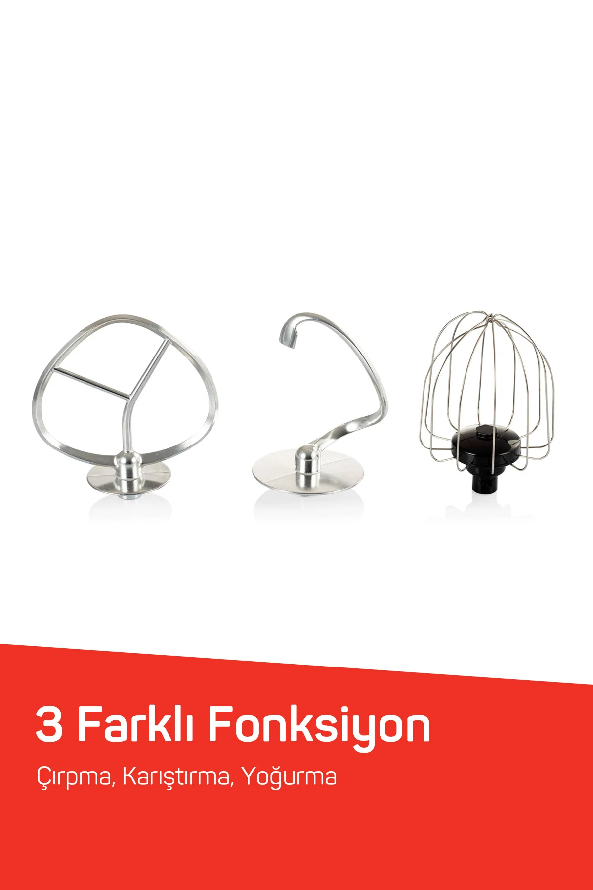 AR1186 Crust Mix Pro Stand Mikser 5L Kapasiteli 3 Farklı Aparat 1