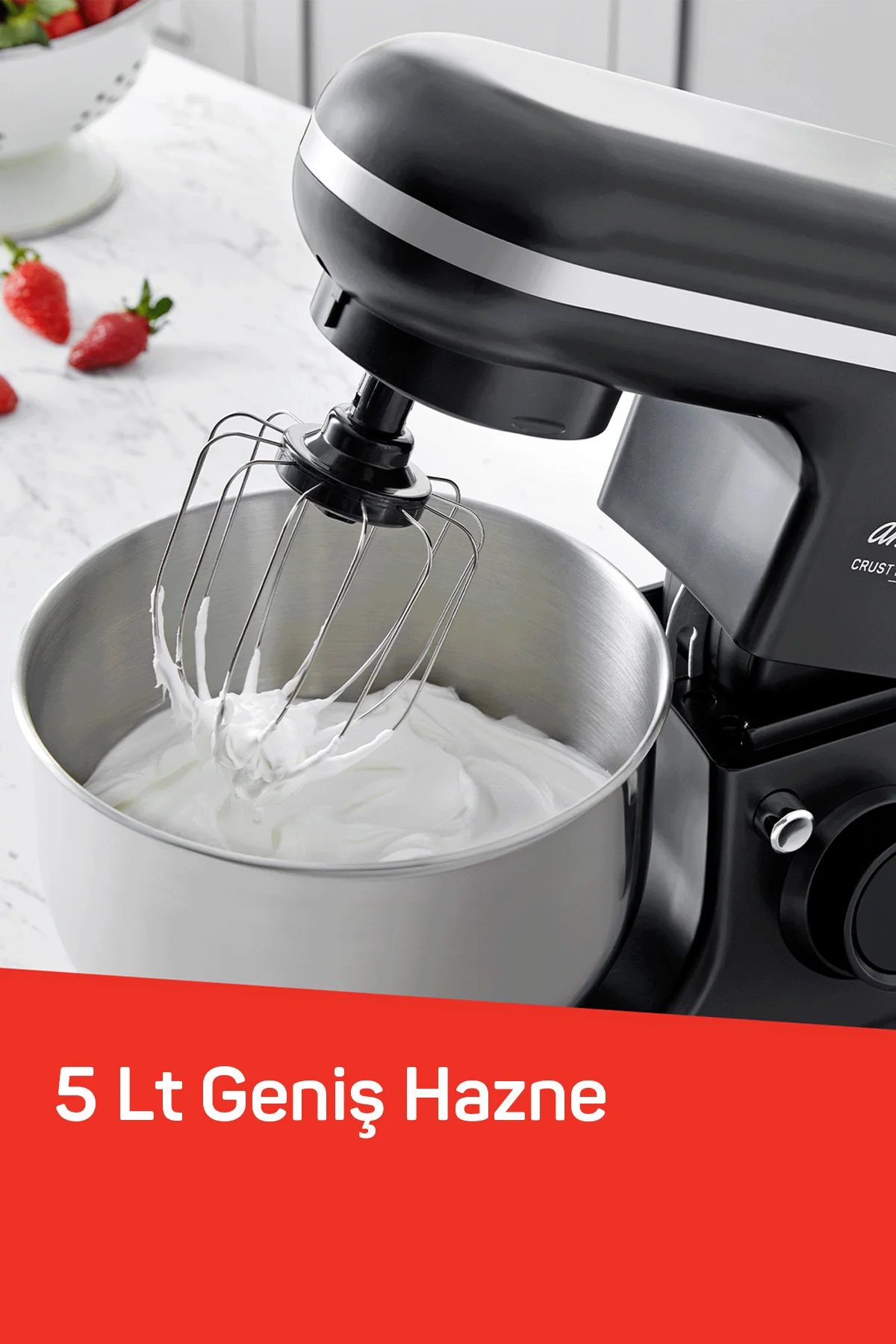 AR1186 Crust Mix Pro Stand Mikser 5L Kapasiteli 3 Farklı Aparat 1