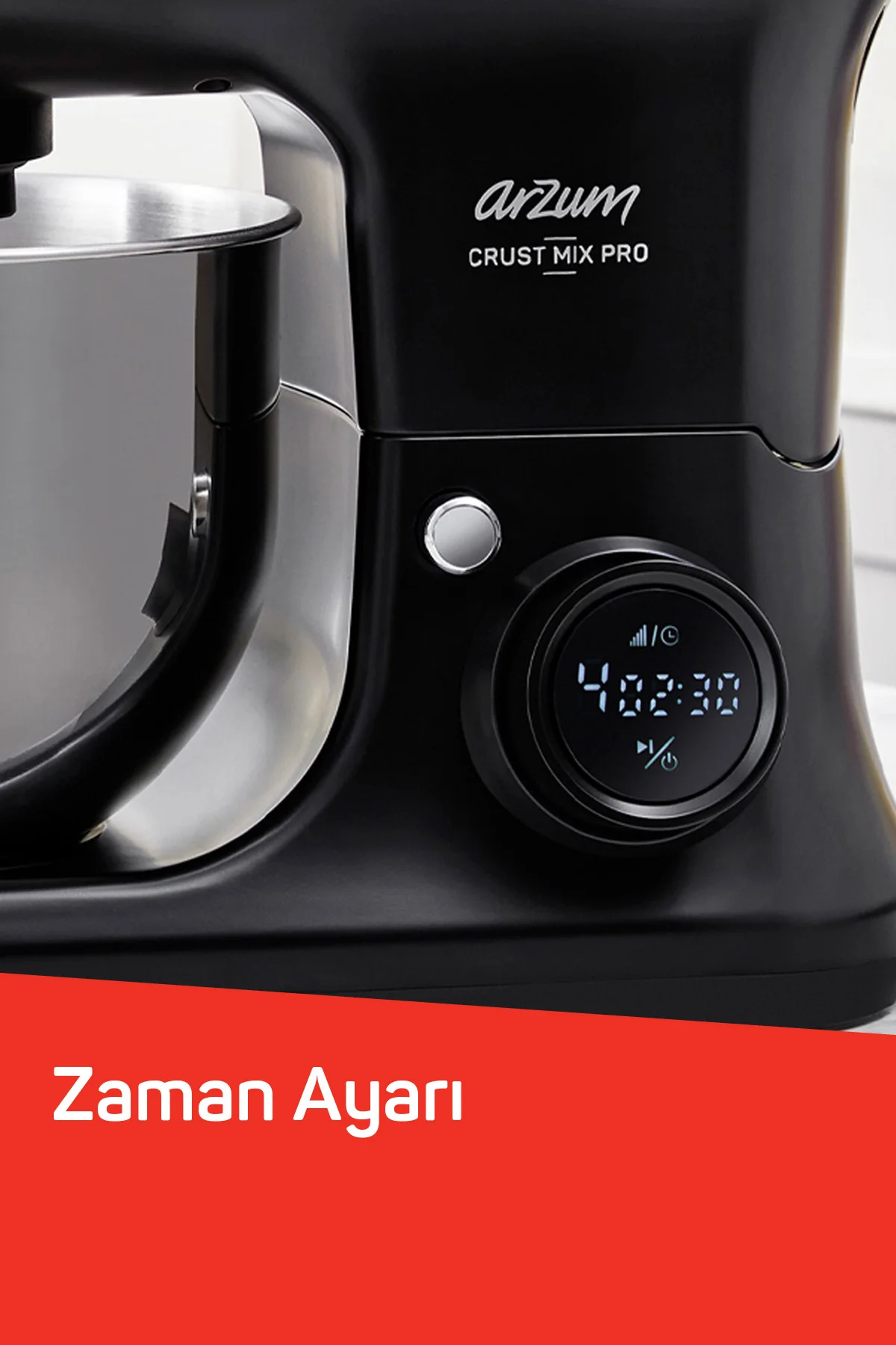 AR1186 Crust Mix Pro Stand Mikser 5L Kapasiteli 3 Farklı Aparat 1