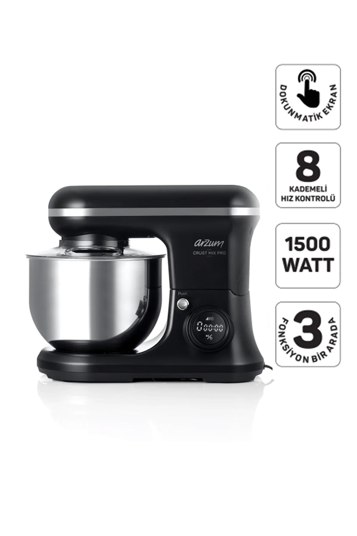 AR1186 Crust Mix Pro Stand Mikser 5L Kapasiteli 3 Farklı Aparat 1